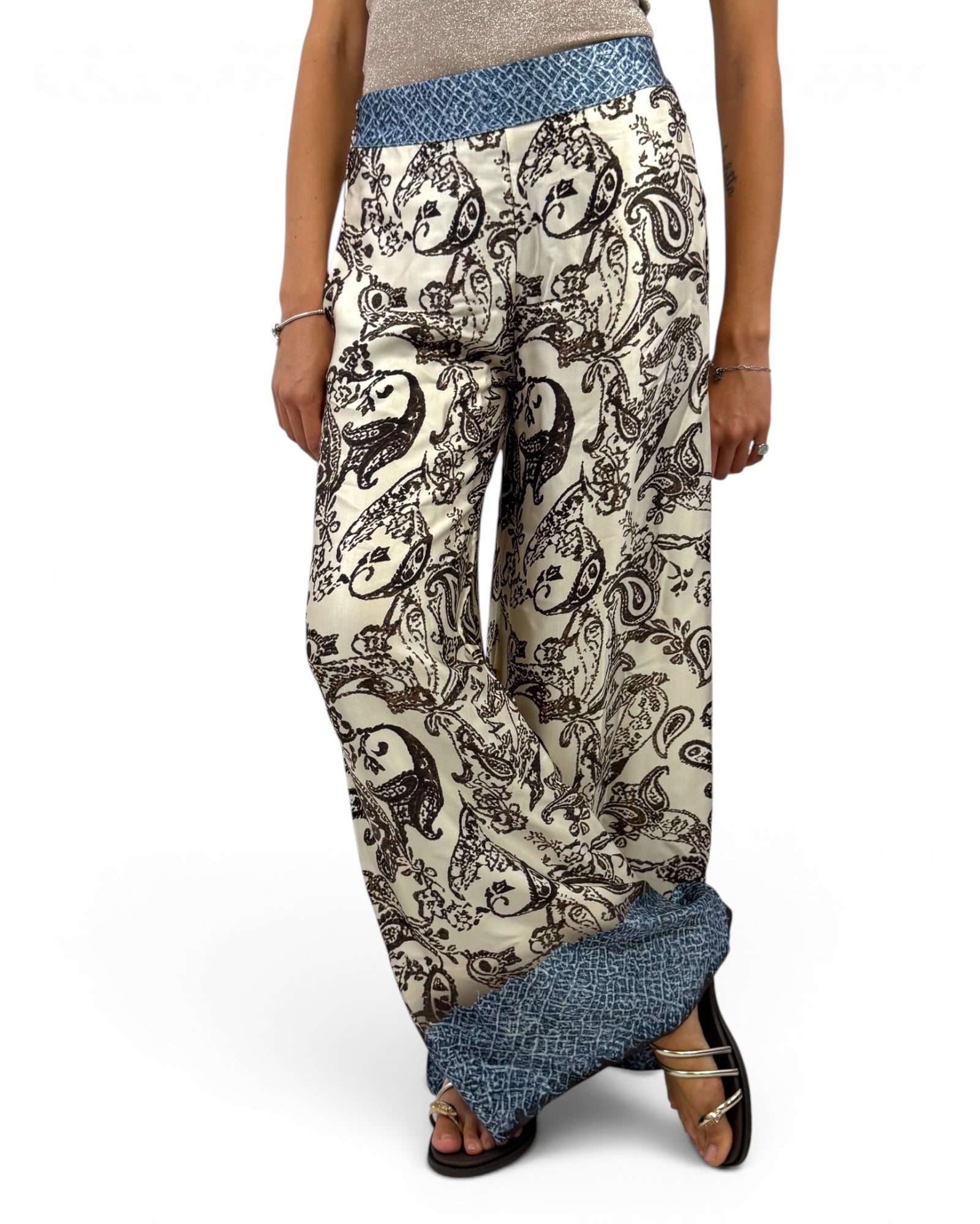 SUSY MIX PANTALONE FANTASIA BURRO