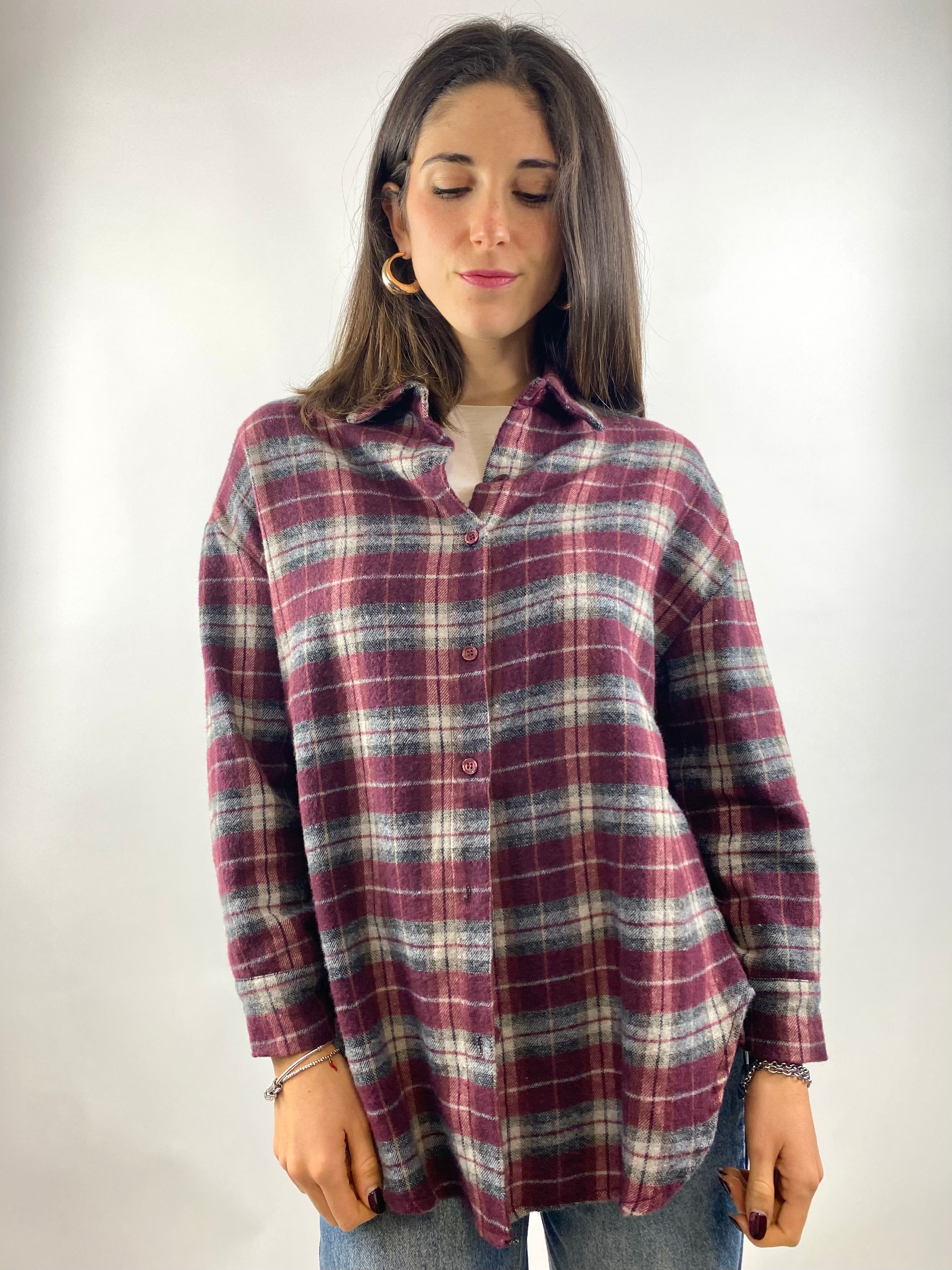 SUSY MIX CAMICIA CHECK VINO
