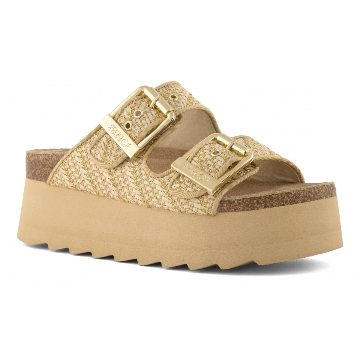 COLORS OF CALIFORNIA IRVI PLATFORM RAFIA METALLIZZATA