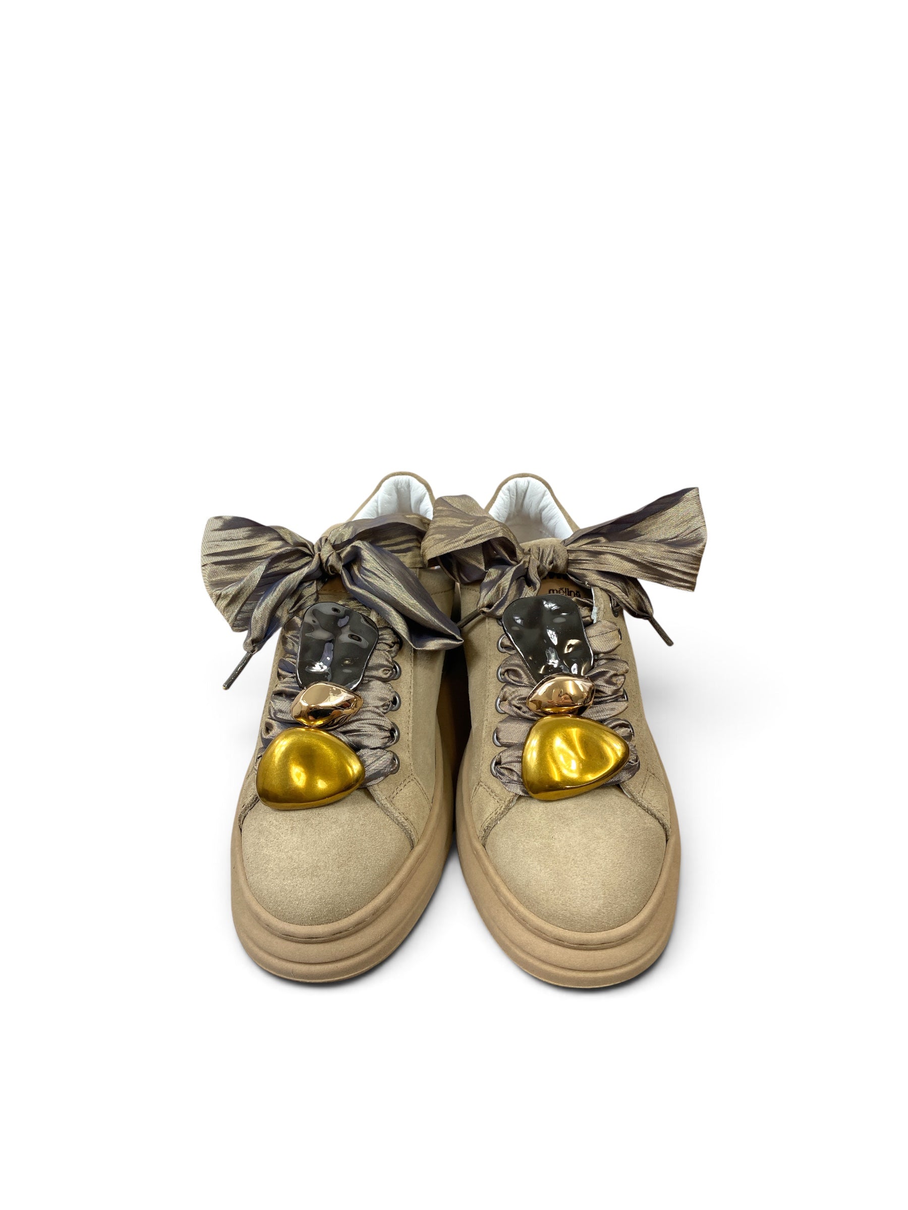 MÉLINÉ SNEAKERS DONNA SUEDE TAUPE