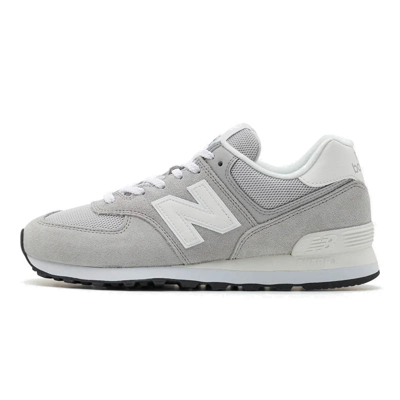 New Balance Sneakers uomo in suede grigio chiaro