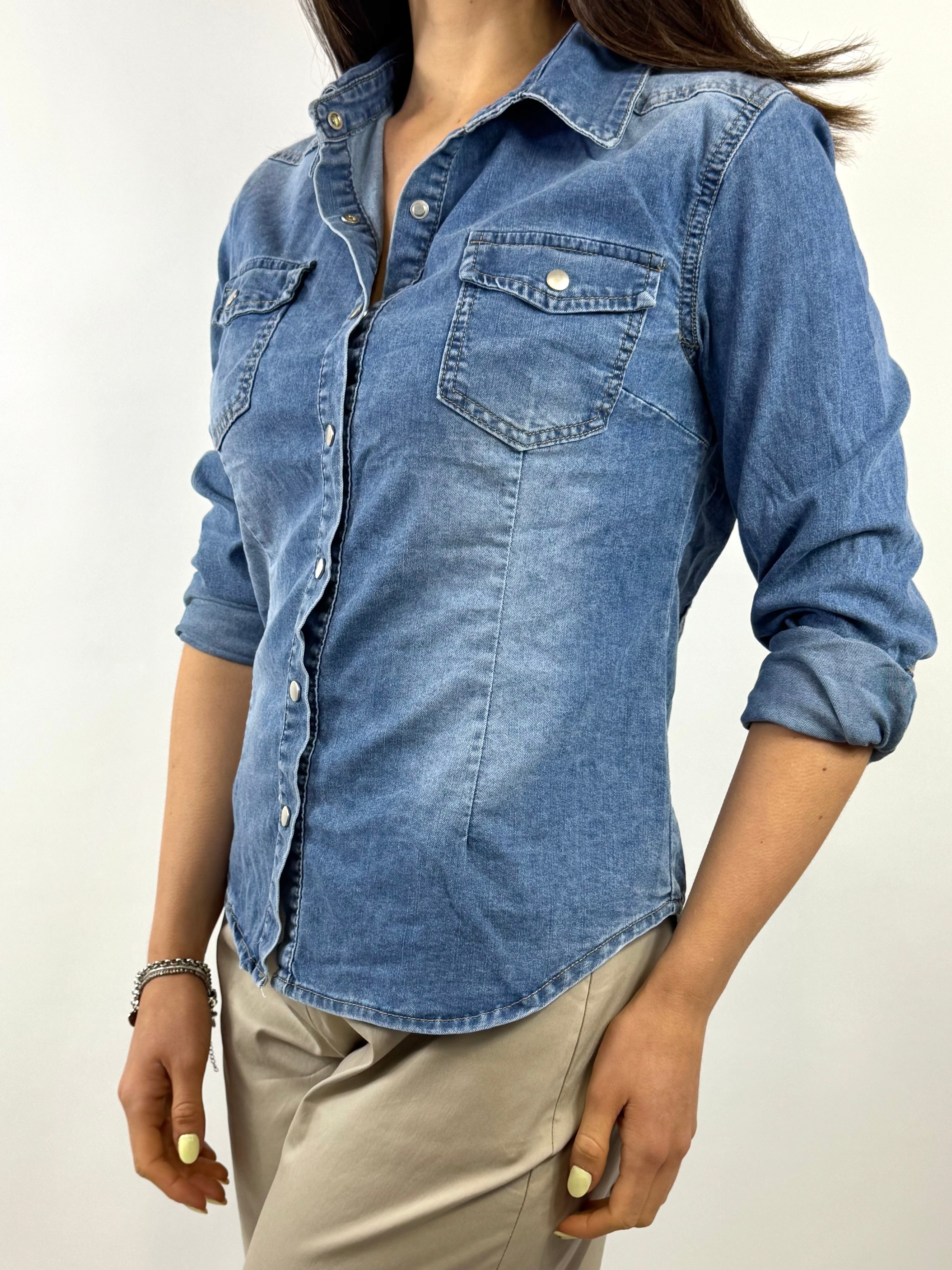 CECILE CAMICIA JEANS SLIM