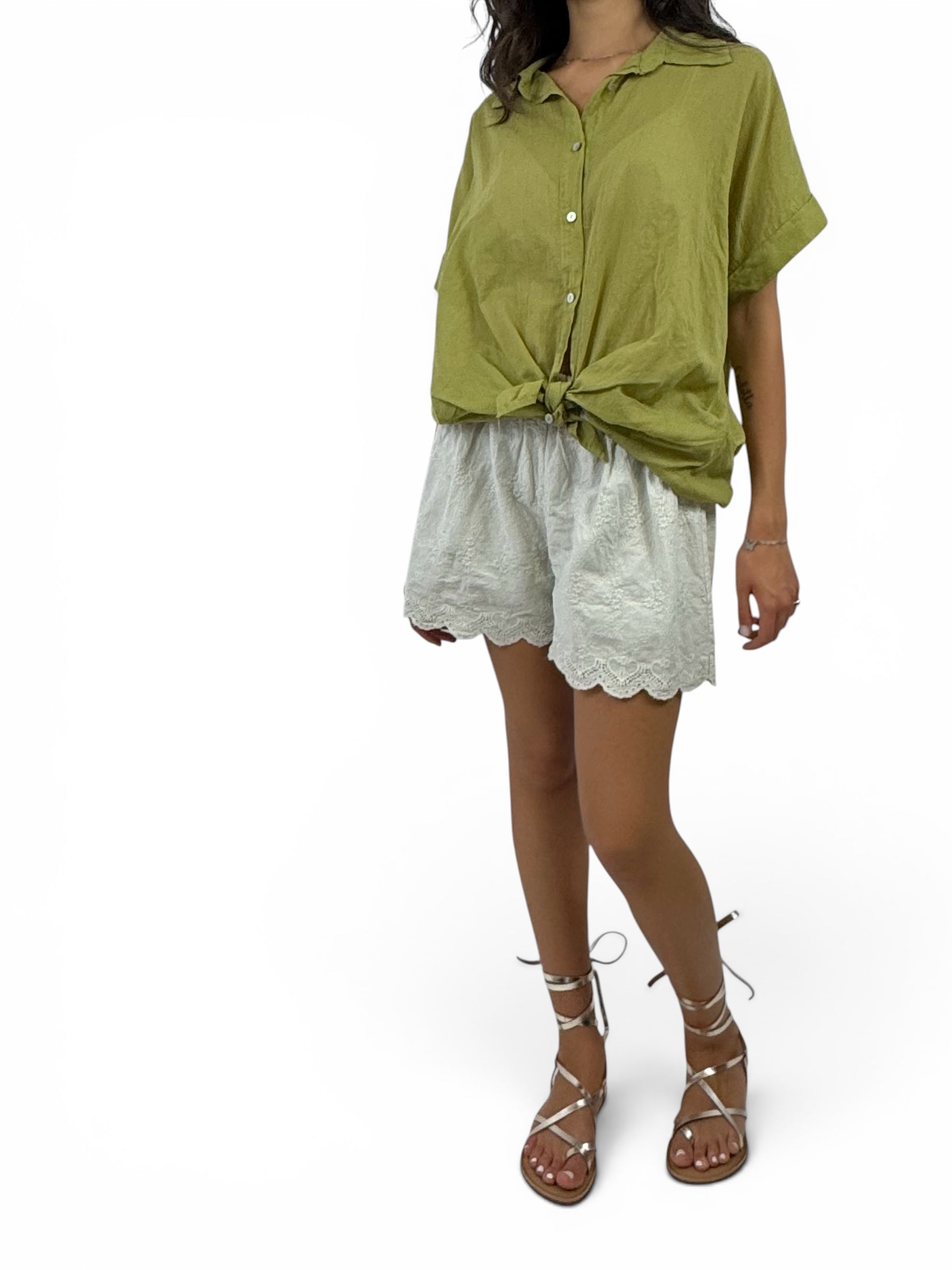 SUSY MIX CAMICIA VERDE OLIVA