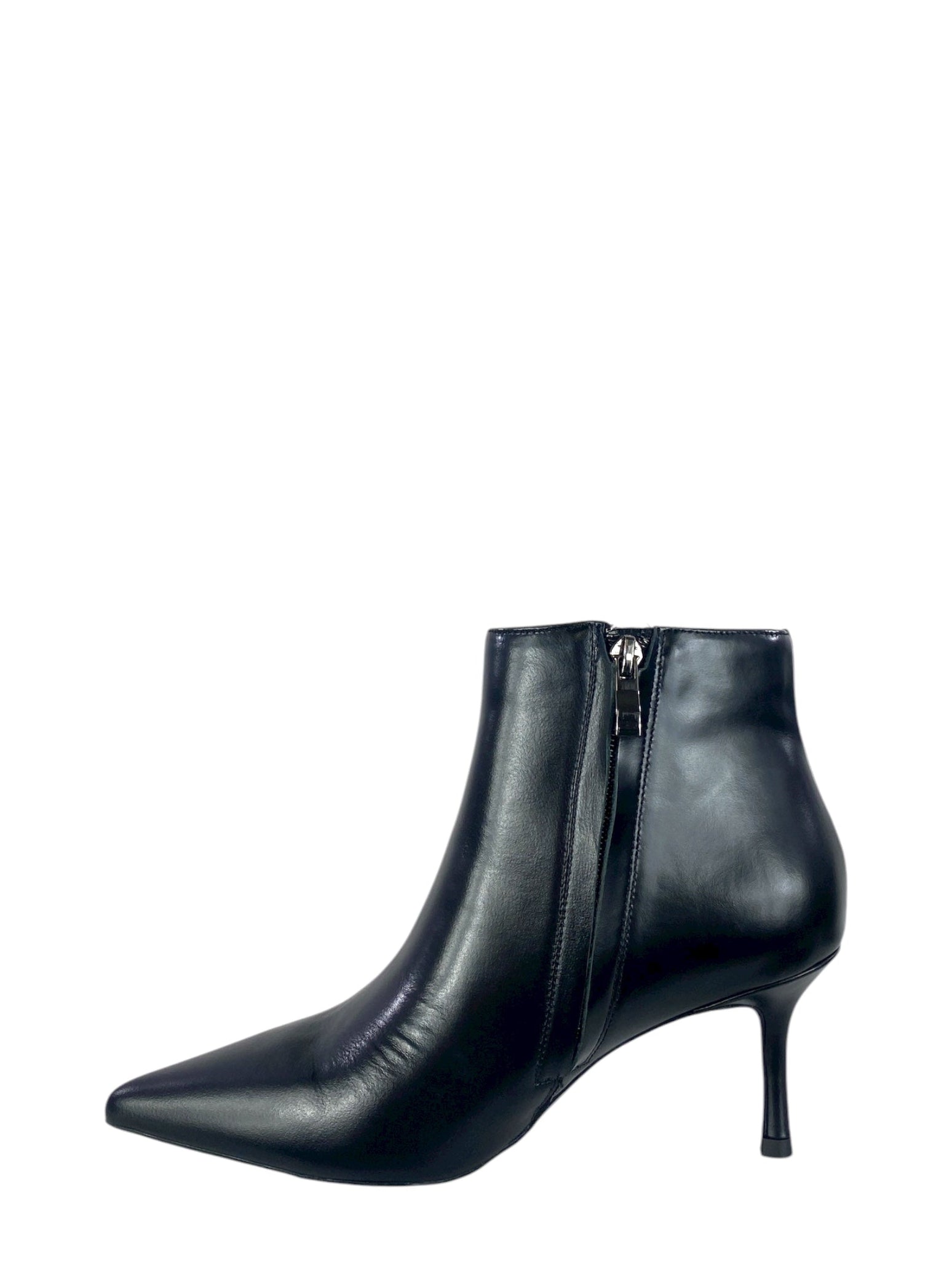 CHICONIC tronchetto di pelle nero