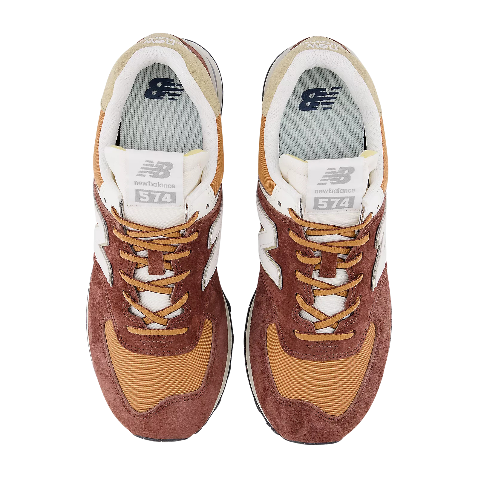 NEW BALANCE Sneakers uomo in suede Suola gomma marroni