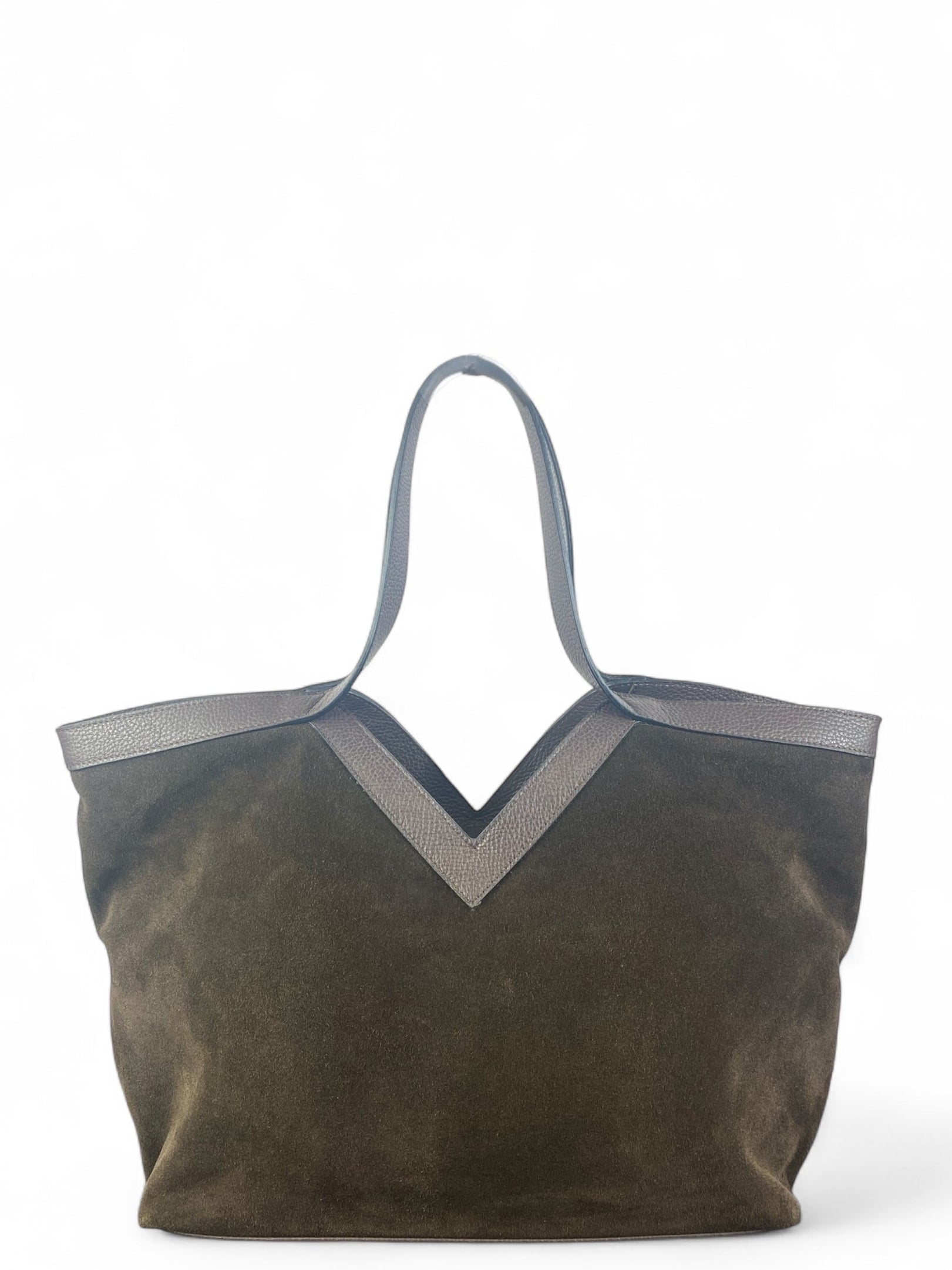 CECILE BORSA IN SUEDE MORO