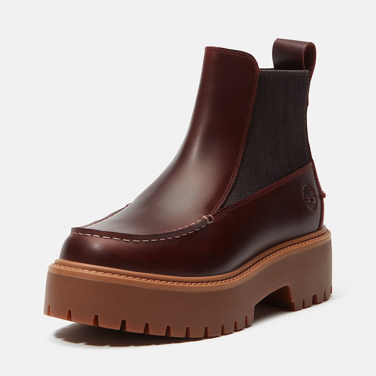 TIMBERLAND STIVALE CHELSEA CON PLATEAU STONE STREET BURGUNDY
