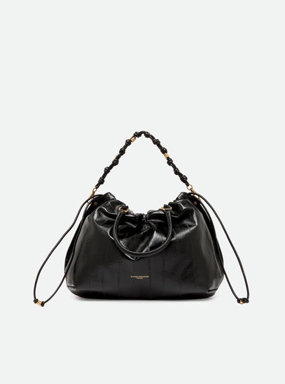 GIANNI CHIARINI BORSA MORGANA IN PELLE NERA