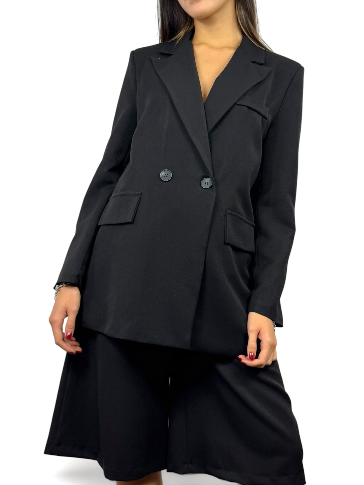 CECILE BLAZER DOPPIO PETTO NERO
