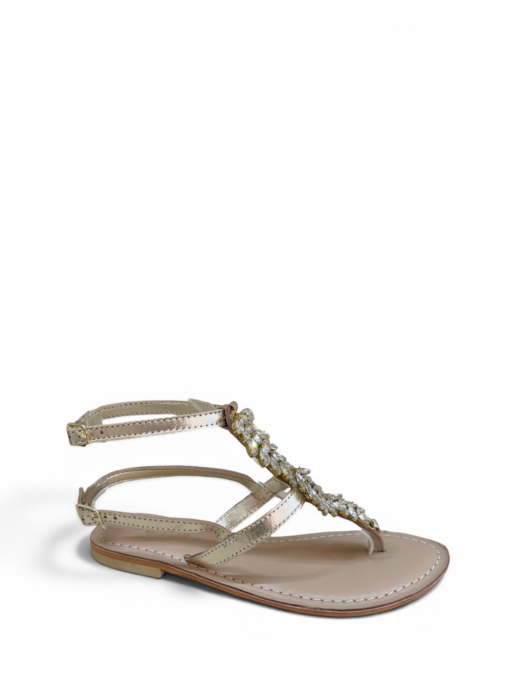 CRISTIN SANDALO FOGLIE STRASS