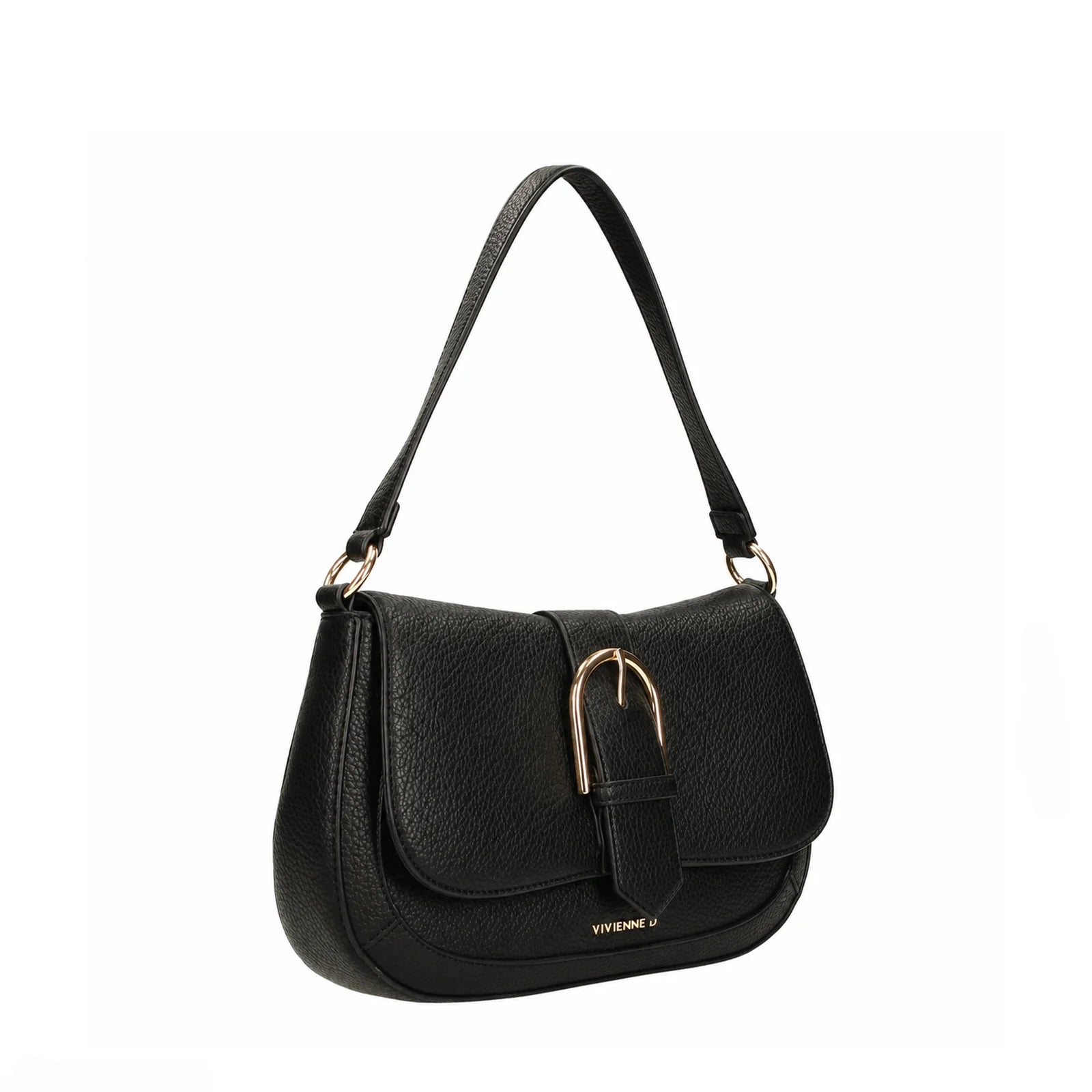 VIVIENNE D BORSA A SPALLA LISA MOONLIGHT NERO