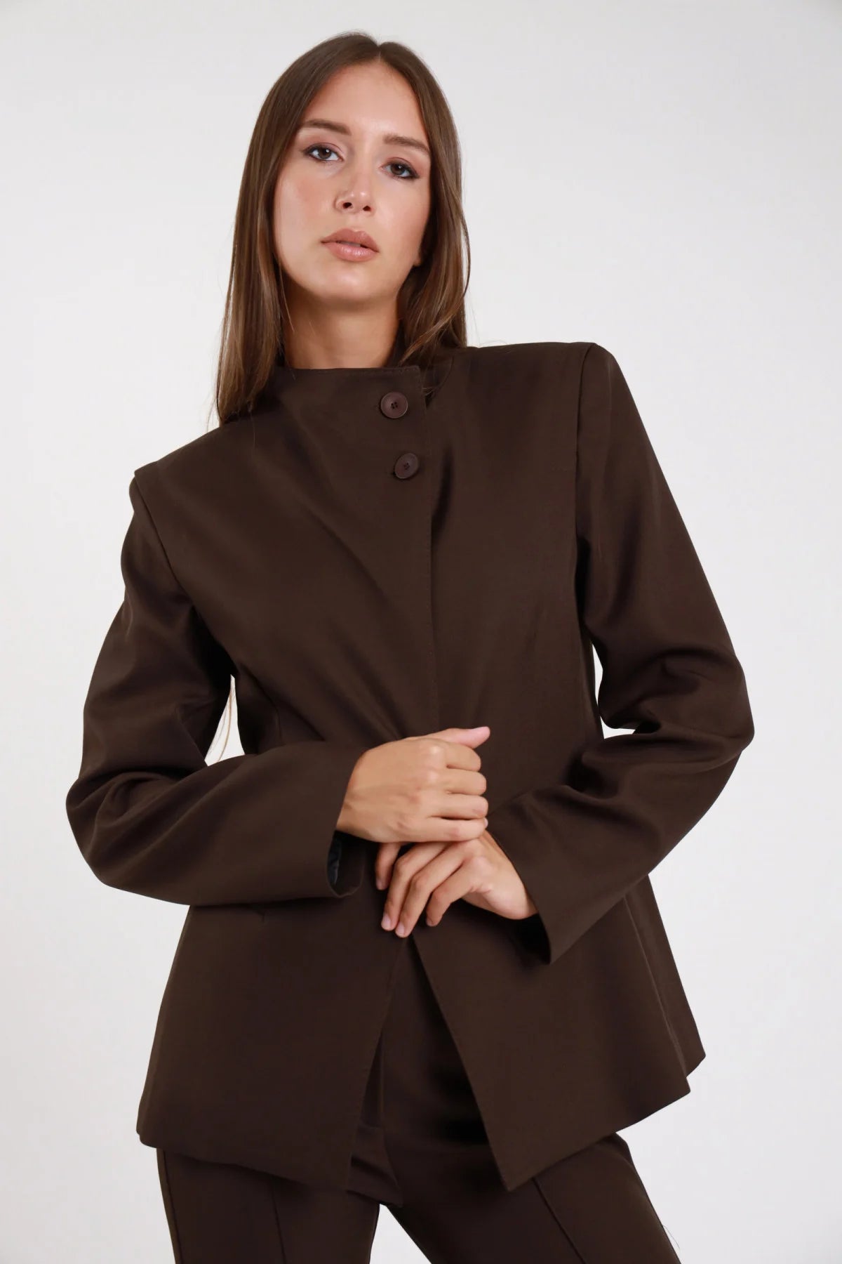 SUSY MIX BLAZER CHIUSURA ASIMMETRICA