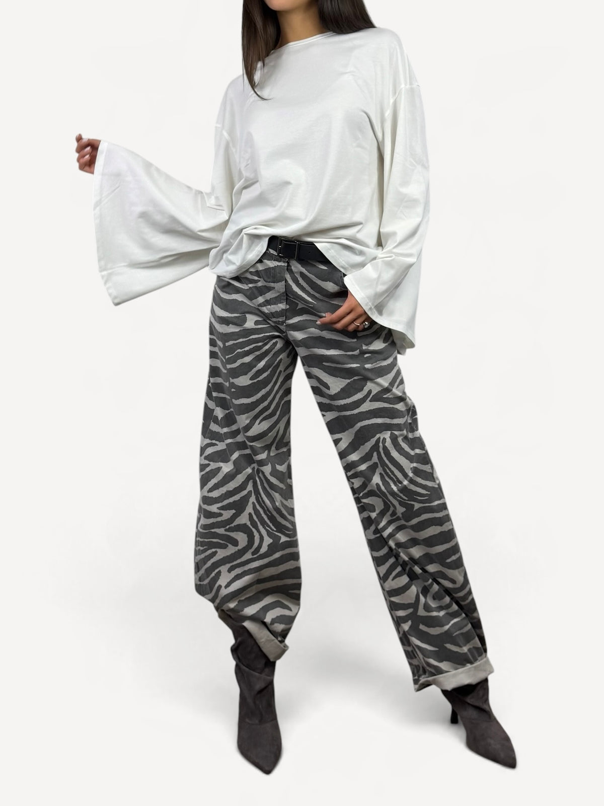 SUSY MIX PANTALONE ZEBRATO