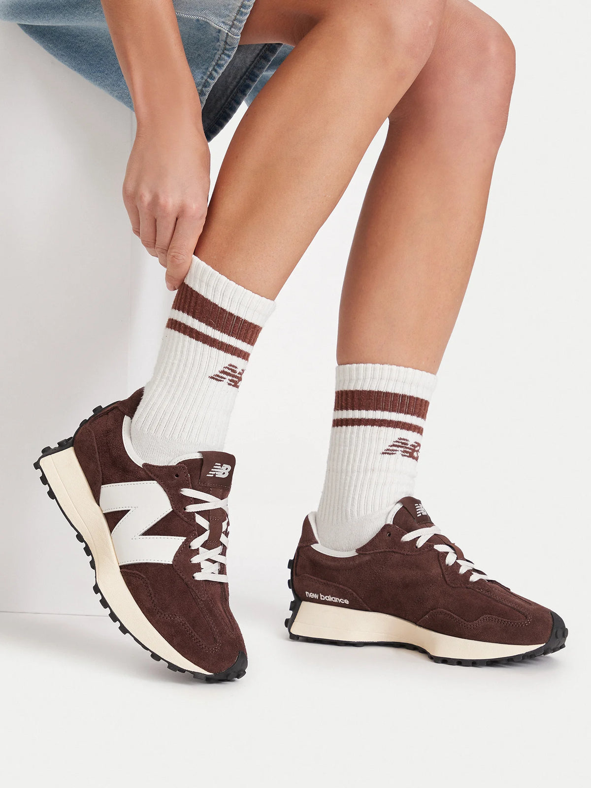 NEW BALANCE SNEAKERS W32714Q MARRONE