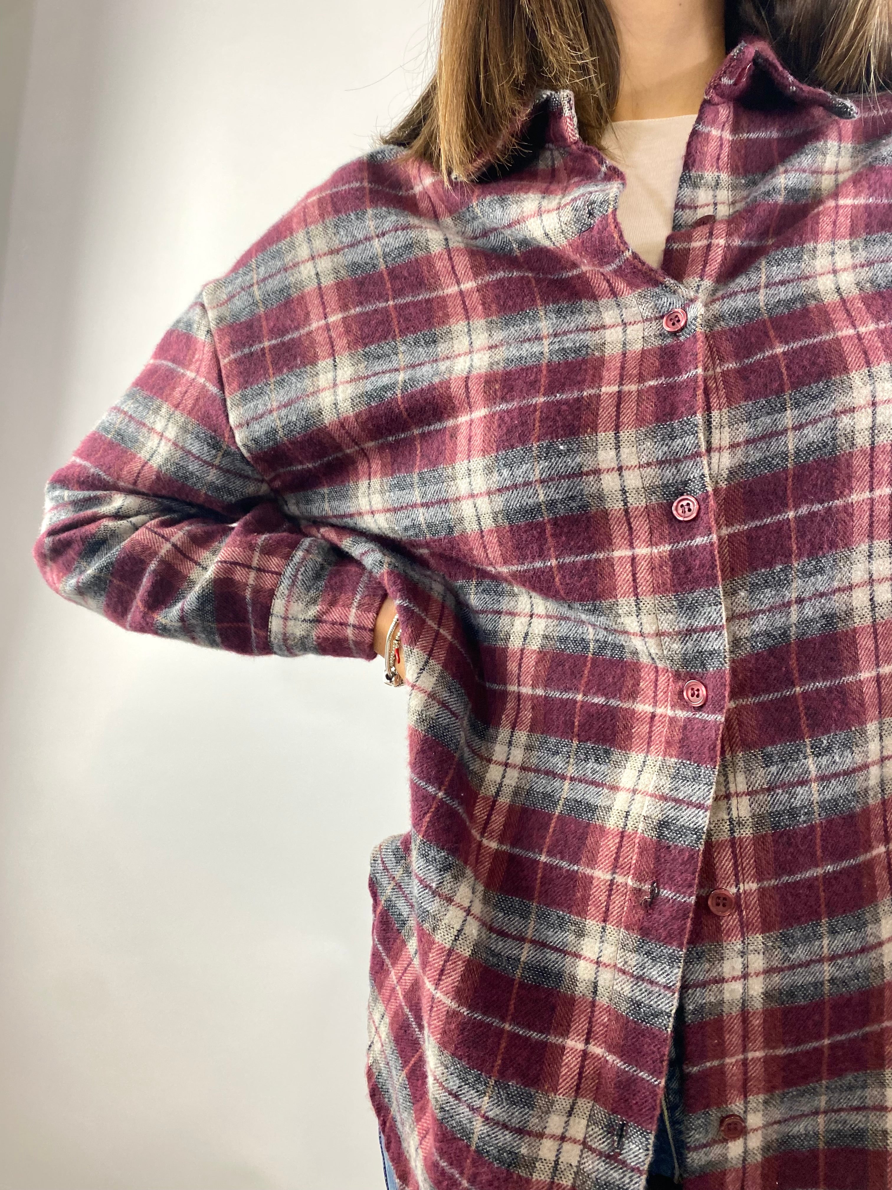 SUSY MIX CAMICIA CHECK VINO