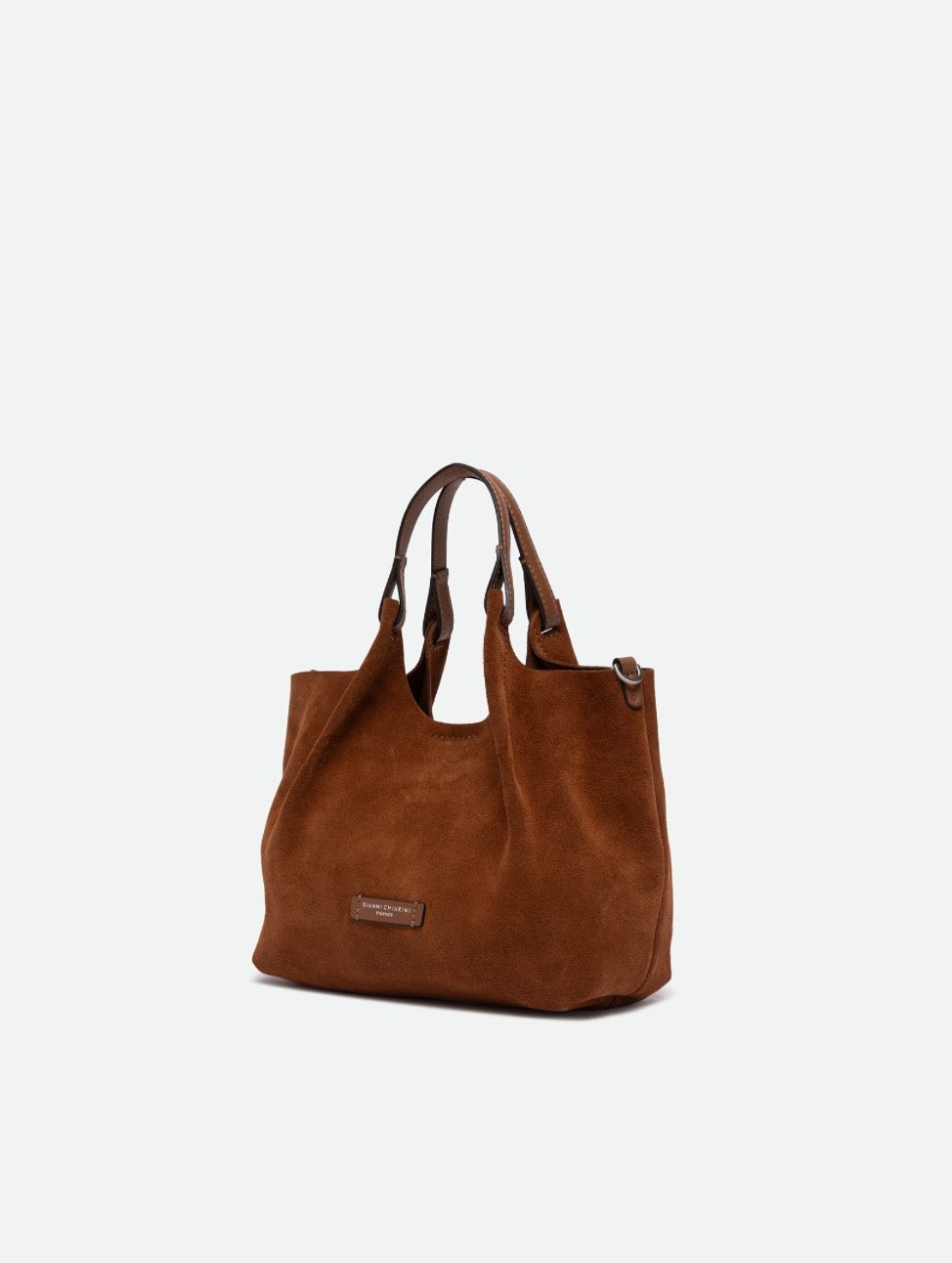 GIANNI CHIARINI BORSA A MANO DUA COGNAC
