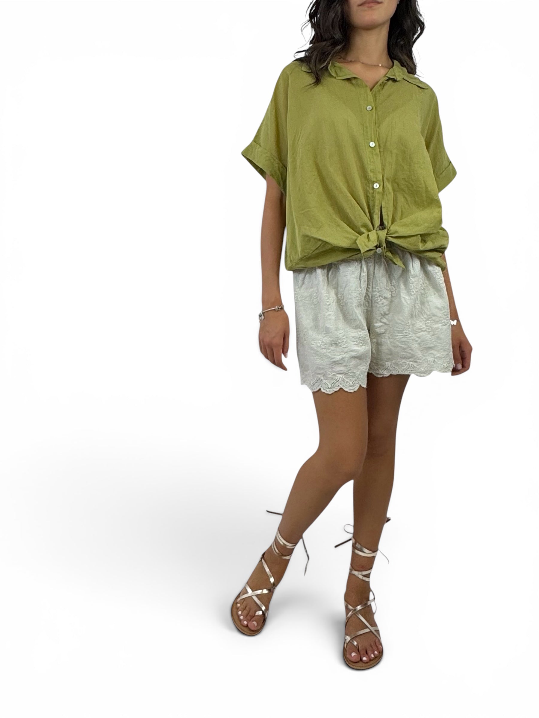 SUSY MIX CAMICIA VERDE OLIVA