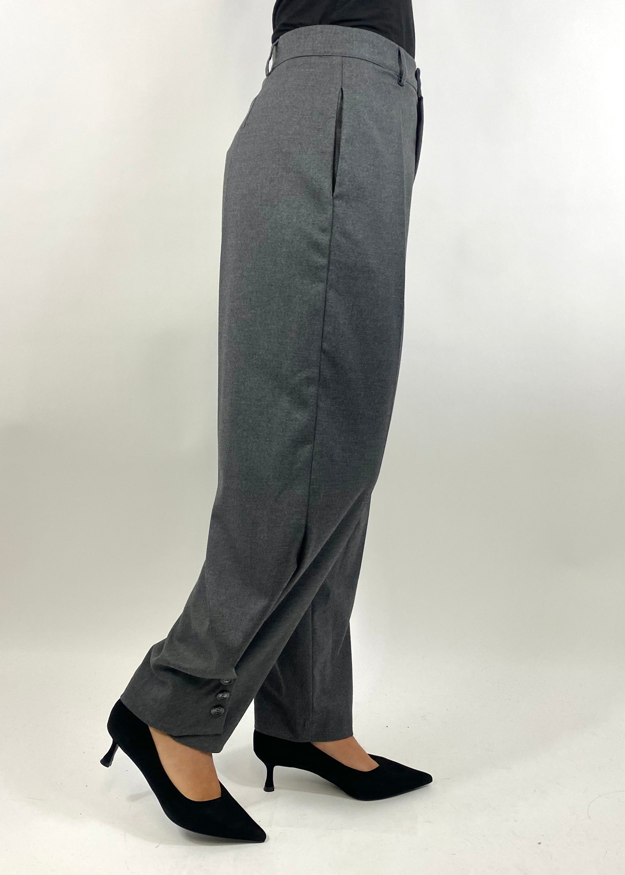 SUSY MIX PANTALONE CON PINCE GRIGIO