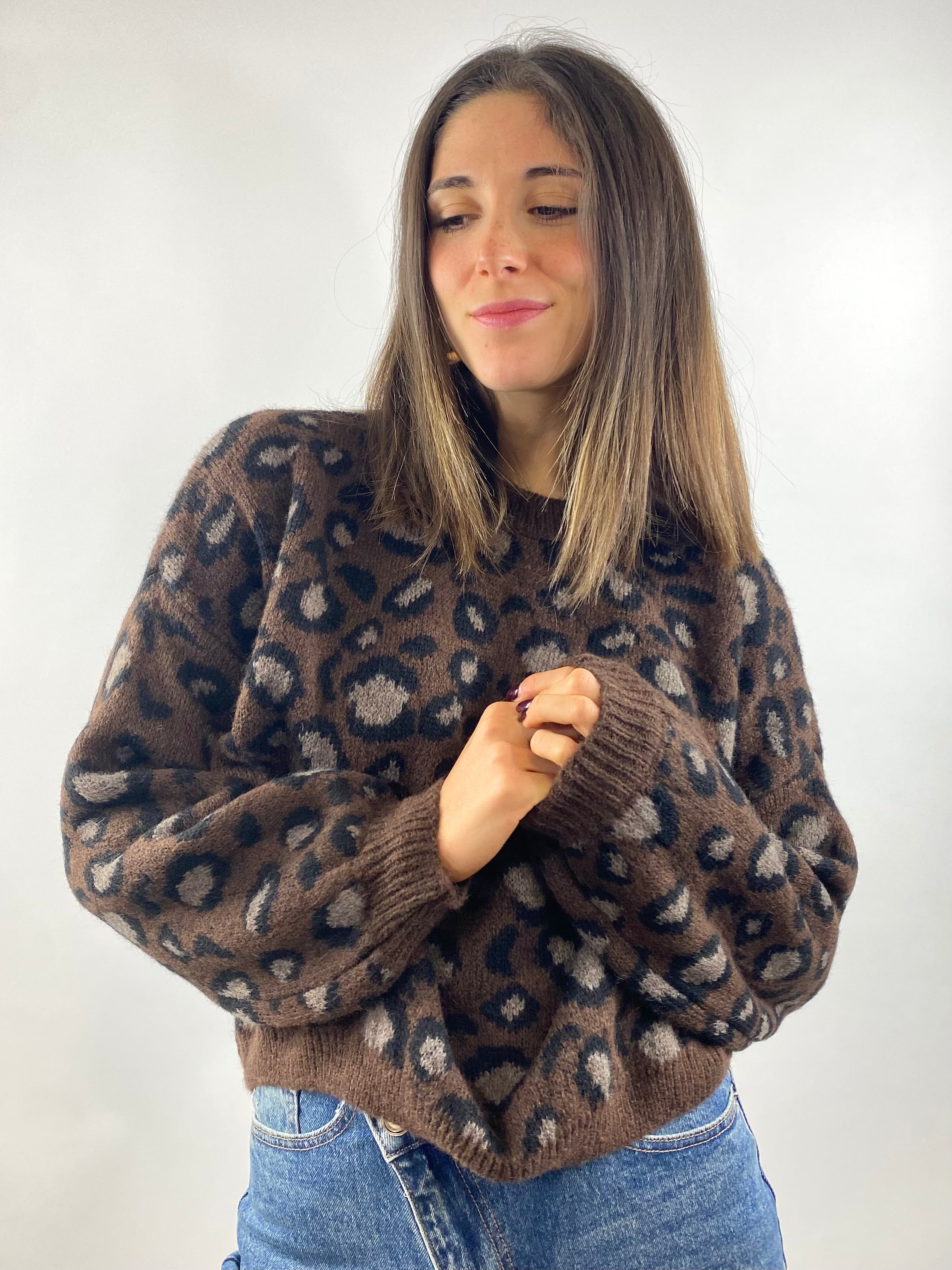 CECILE MAGLIONE ANIMALIER MORO