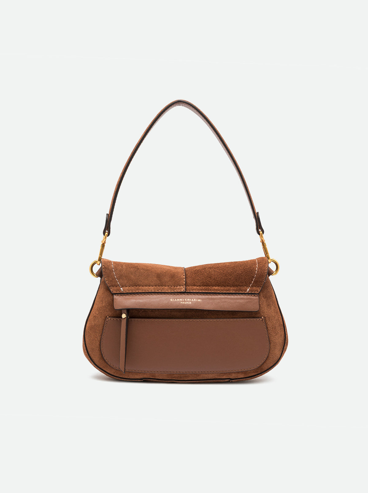 GIANNI CHIARINI BORSA A SPALLA HELENA ROUND COGNAC