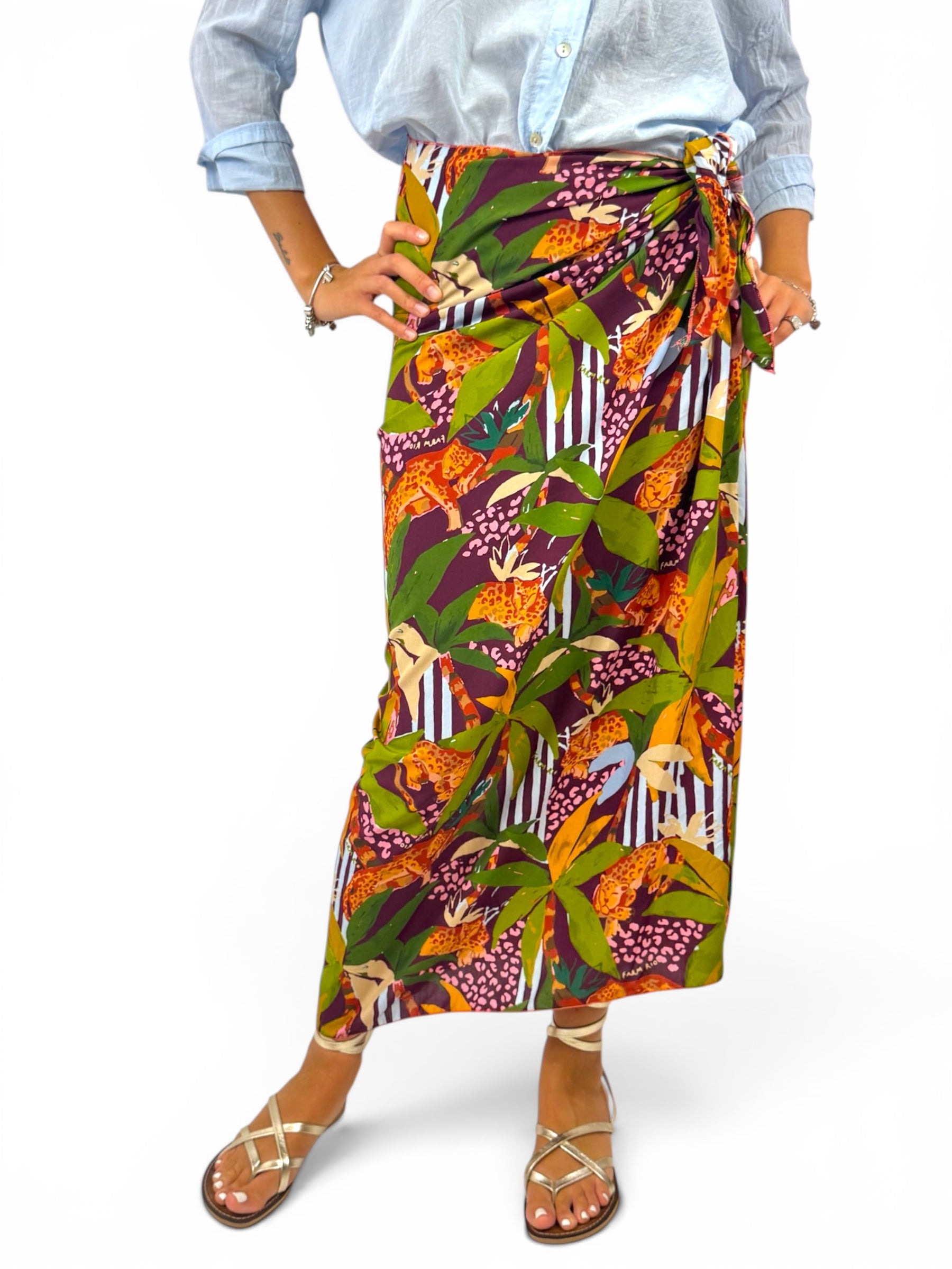 CECILE GONNA PAREO JUNGLE VERDE