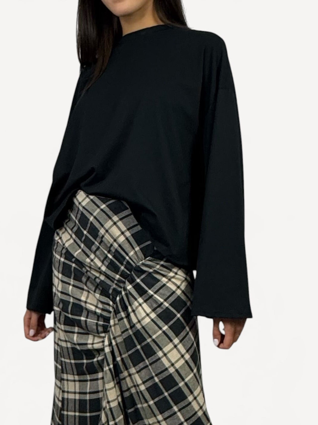 CECILE MAGLIA MANICA CALATA NERO