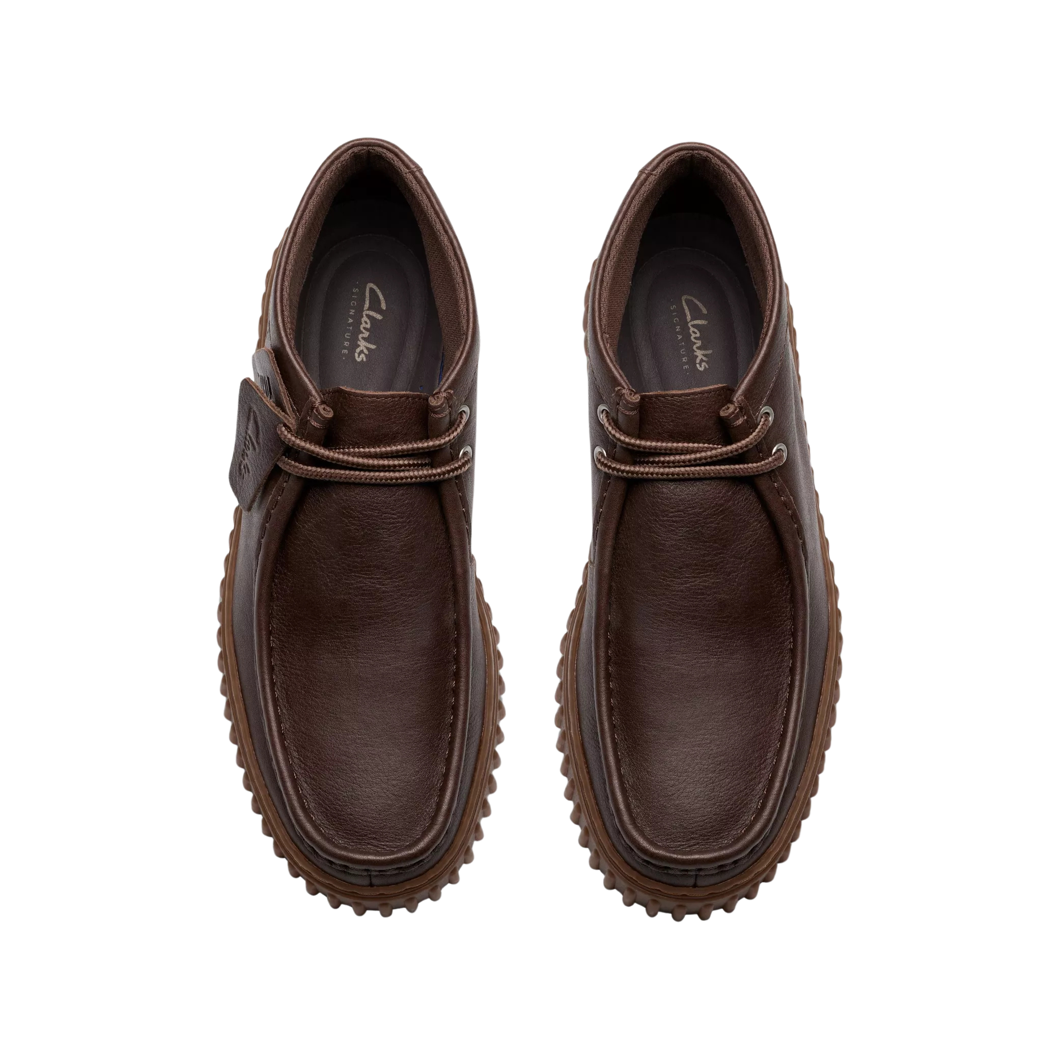 CLARKS stivaletto uomo in nubuck marrone scuro