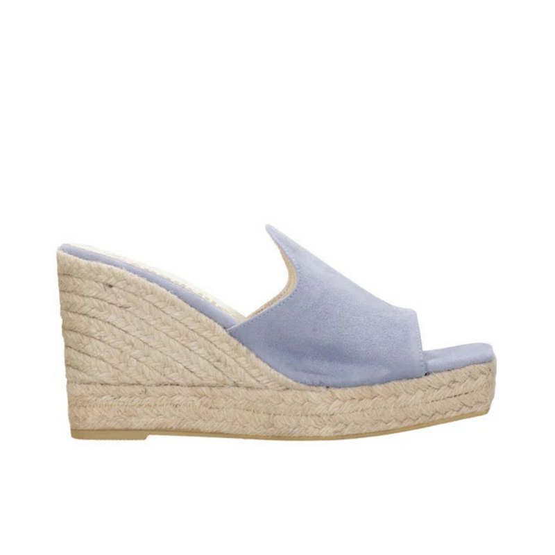 Espadrilles Ciabatta donna fascia in suede jeans