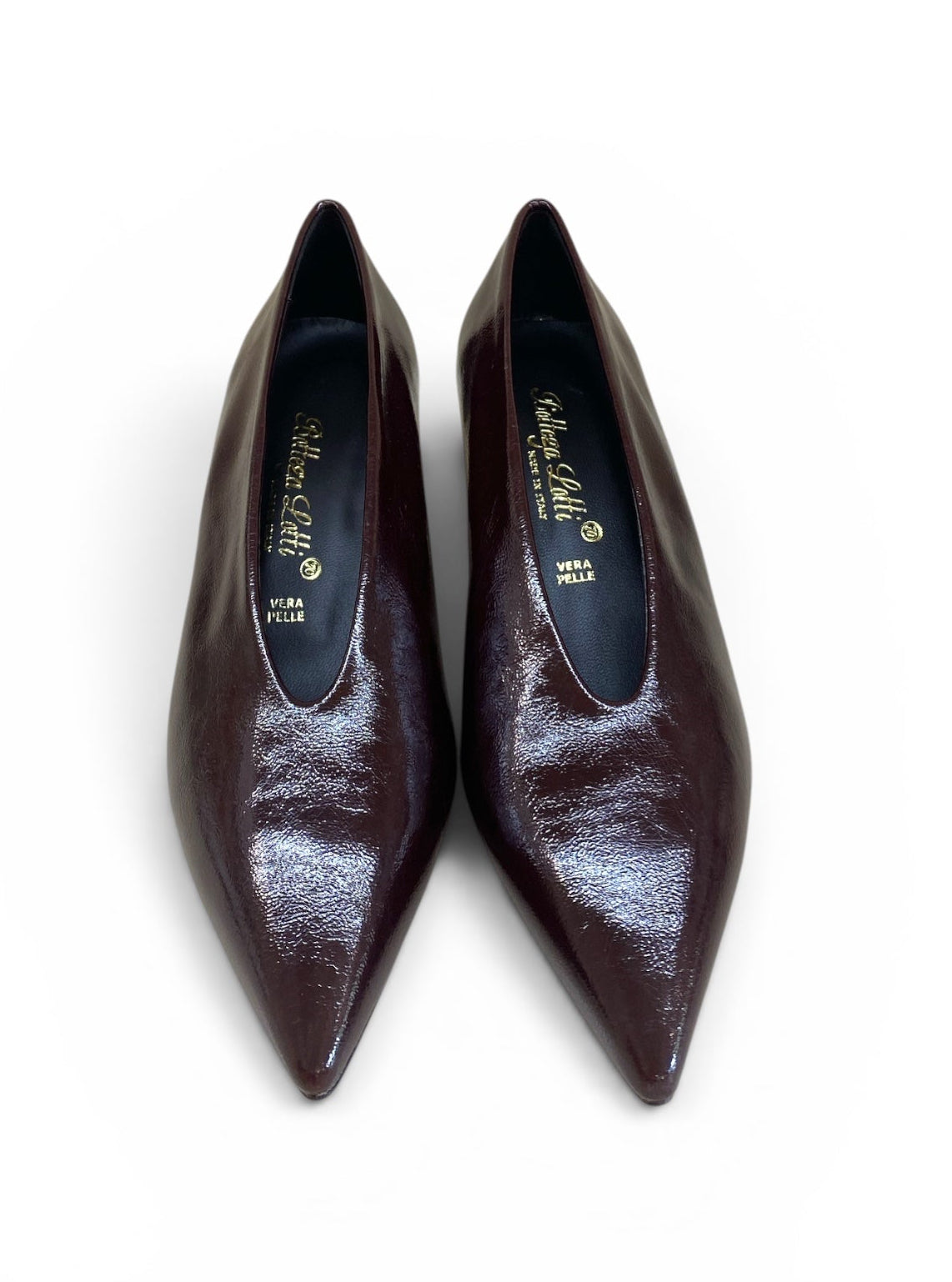 BOTTEGA LOTTI DÉCOLLETÉ ACCOLLATA MOGANO