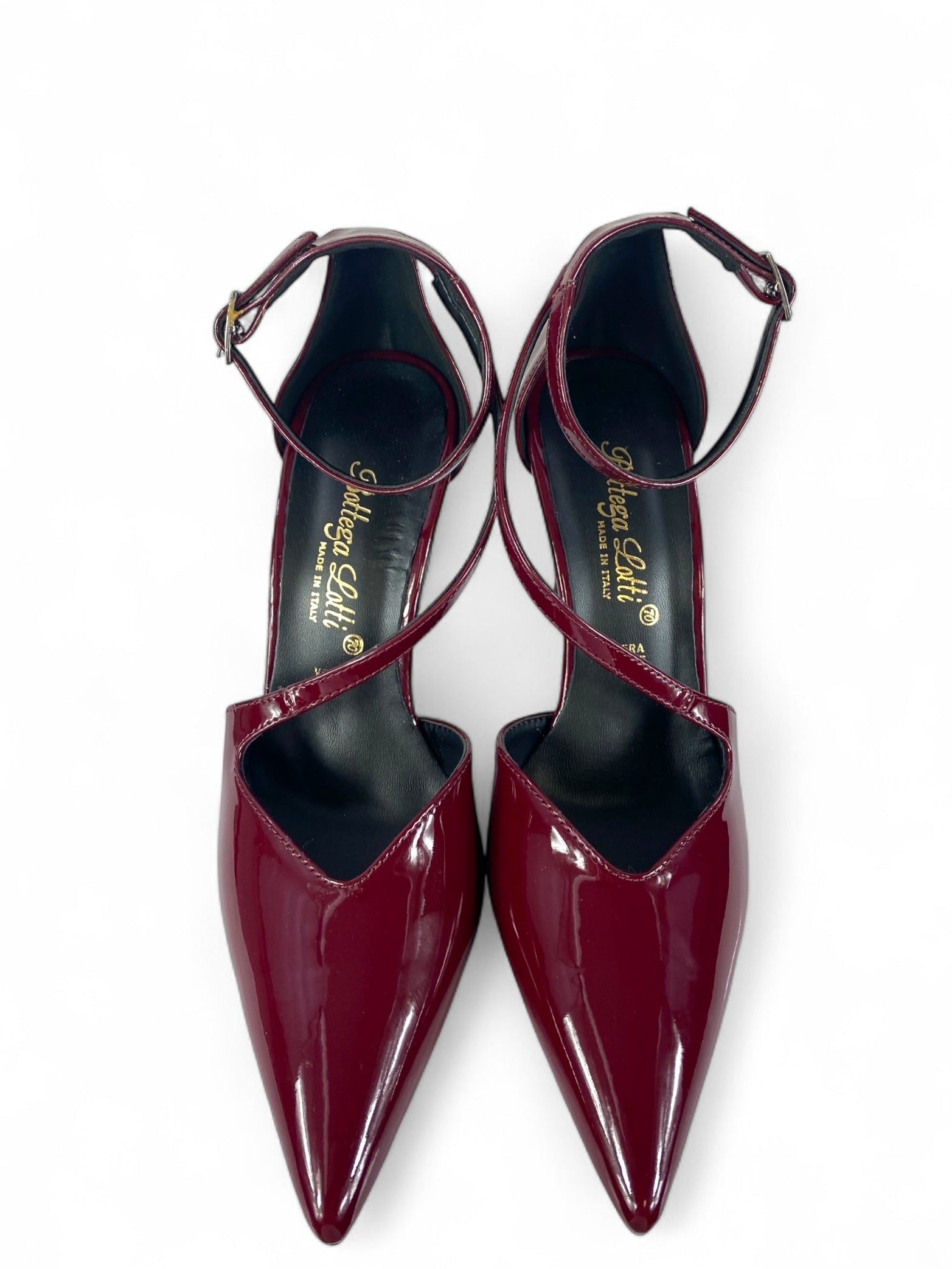 BOTTEGA LOTTI DÈCOLLETÈ IN VERNICE BORDEAUX