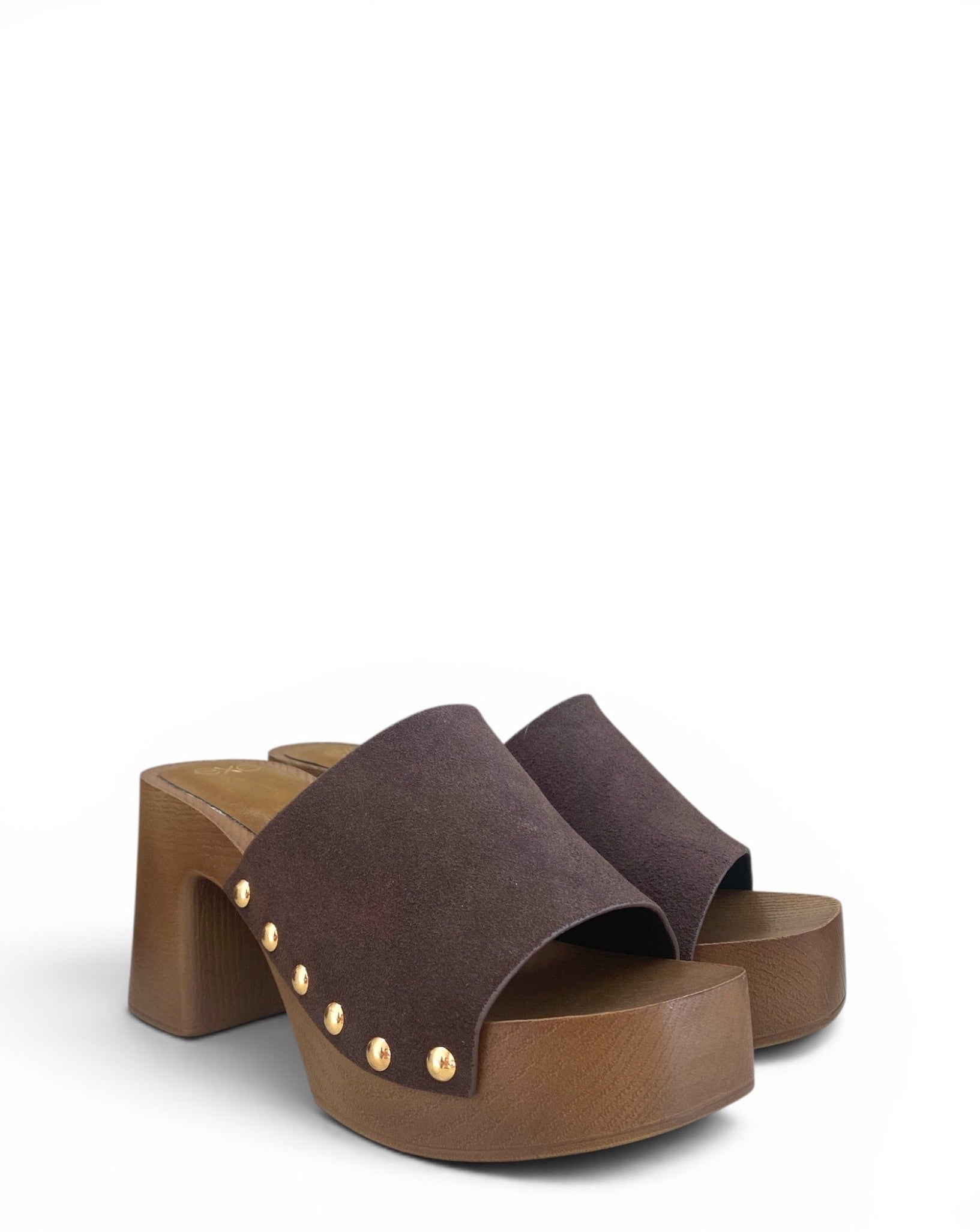 EXÉ ZOCCOLO SUEDE DARK BROWN