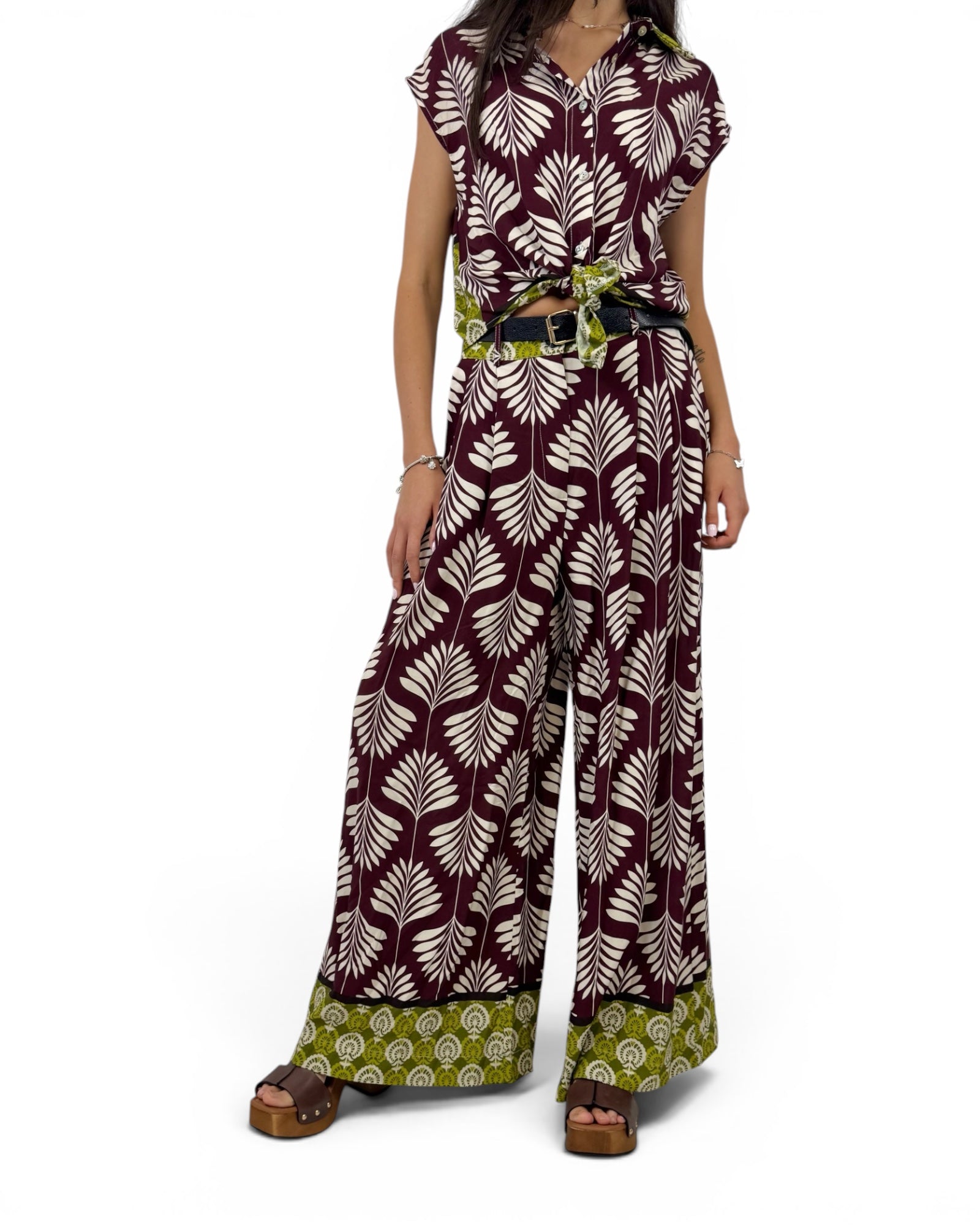 SUSY MIX CAMICIA VINO CON NODO