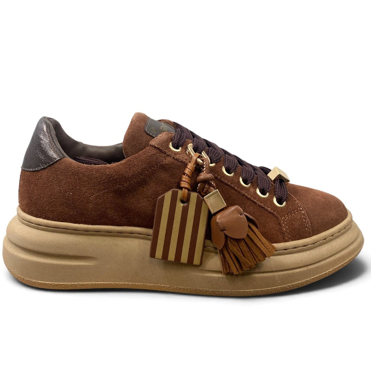 MÉLINÉ SNEAKERS DONNA SUEDE NOCCIOLA