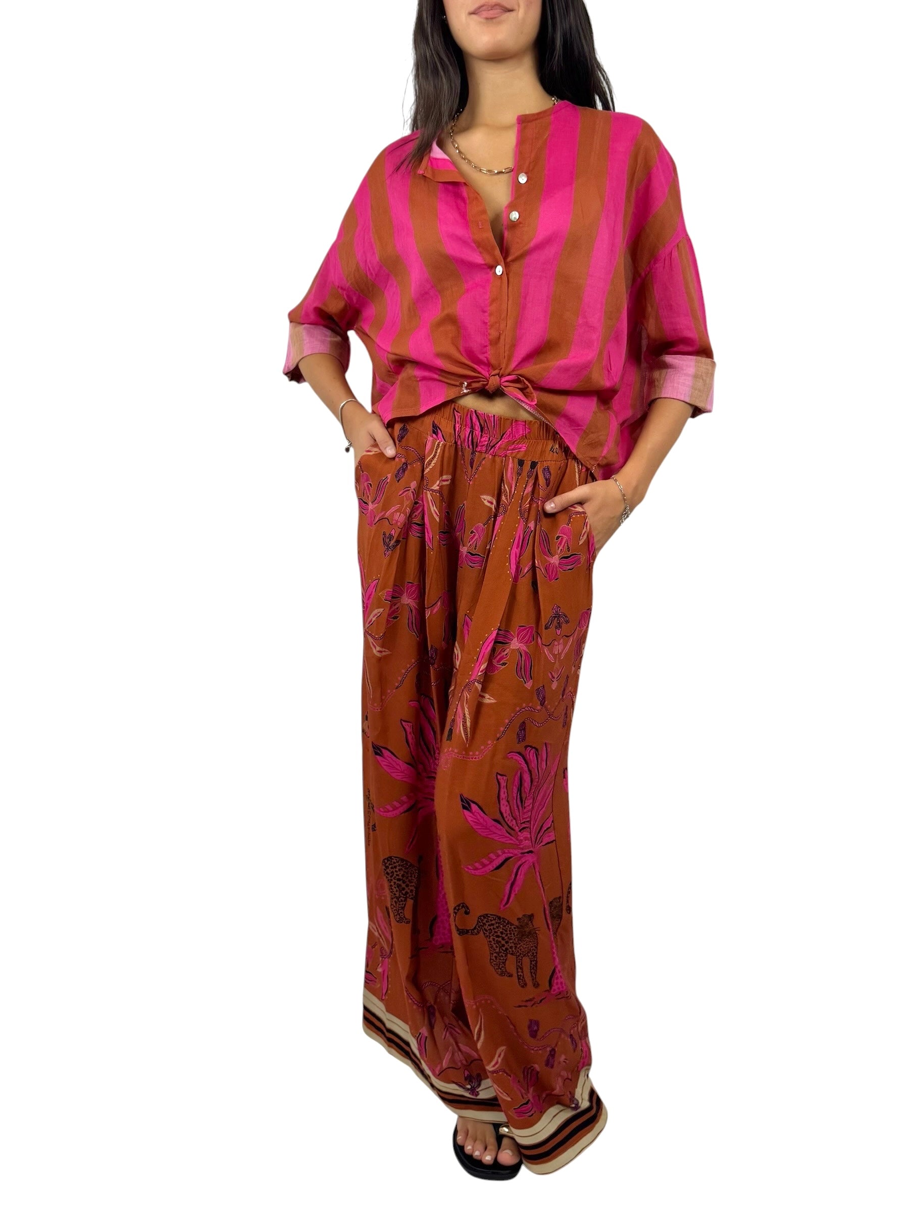 KIKISIX PANTALONE FANTASIA COCCIO