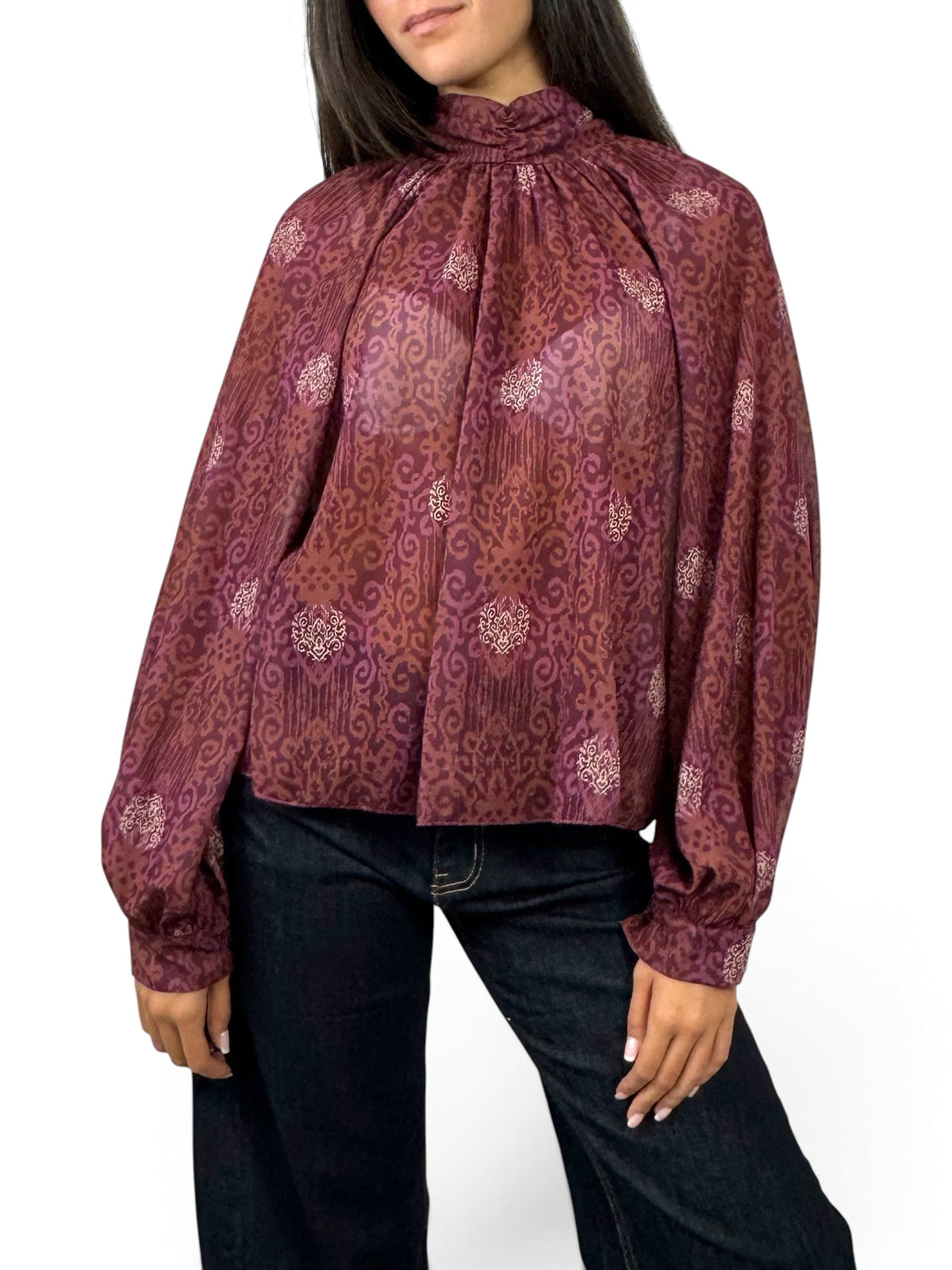 SUSY MIX BLUSA ACCOLLATA VINO