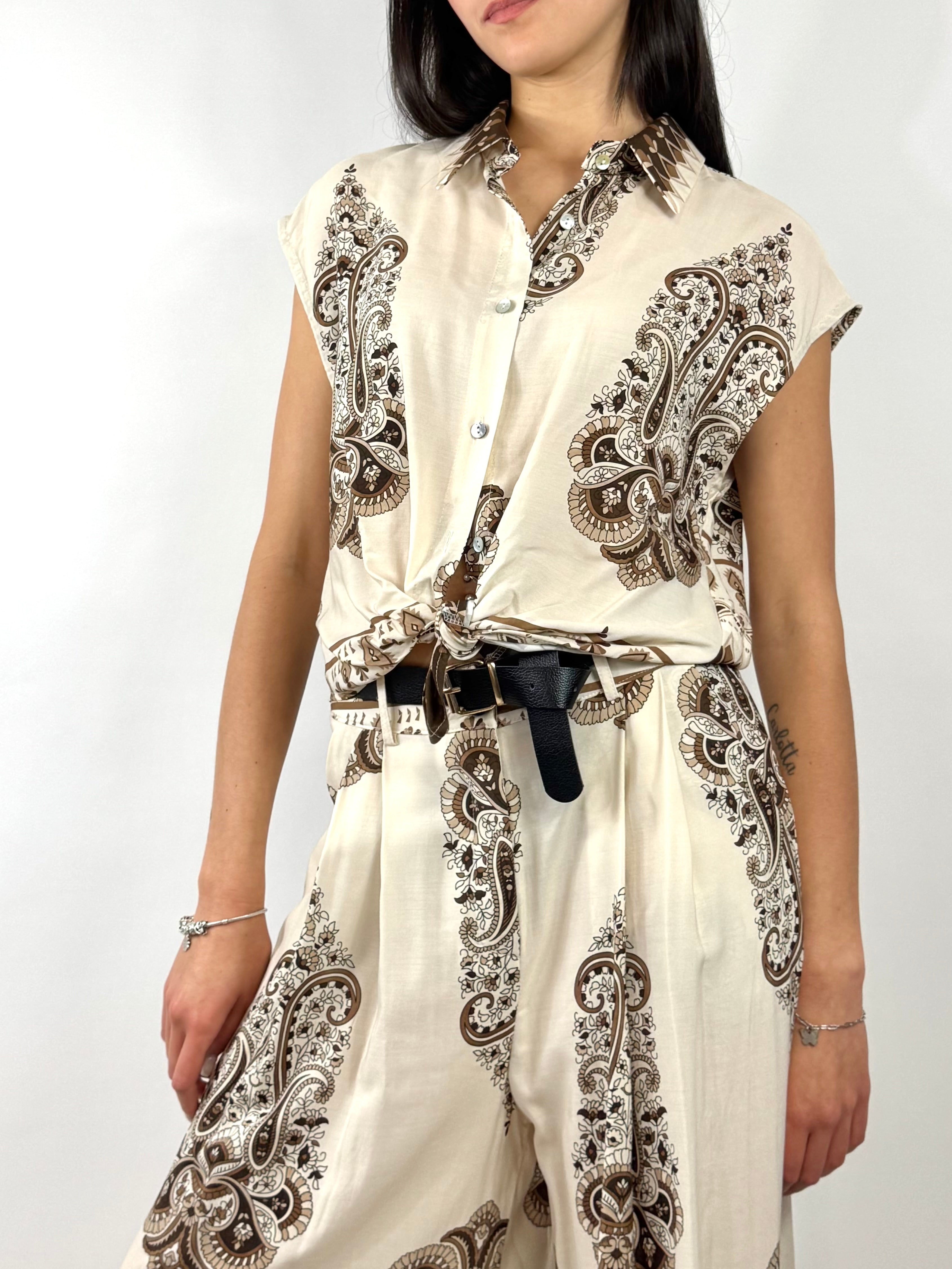 SUSYMIX CAMICIA BEIGE FANTASIA