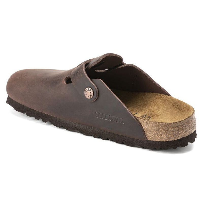 Birkenstock Sabot uomo pelle oliata habana