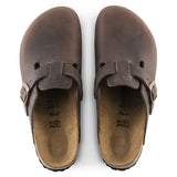 Birkenstock Sabot uomo pelle oliata habana