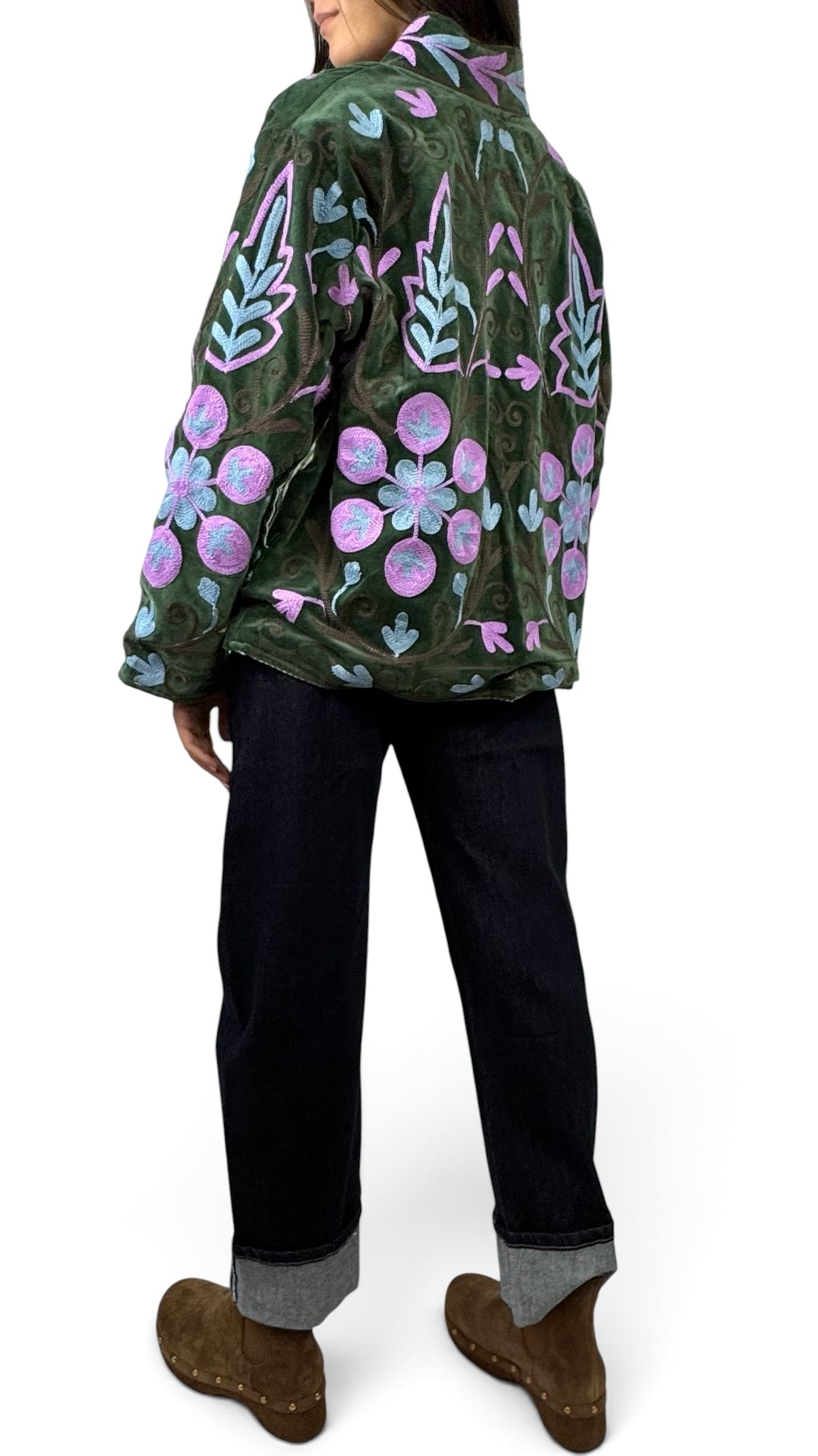 CECILE GIACCA SUZANI VERDE ROSA