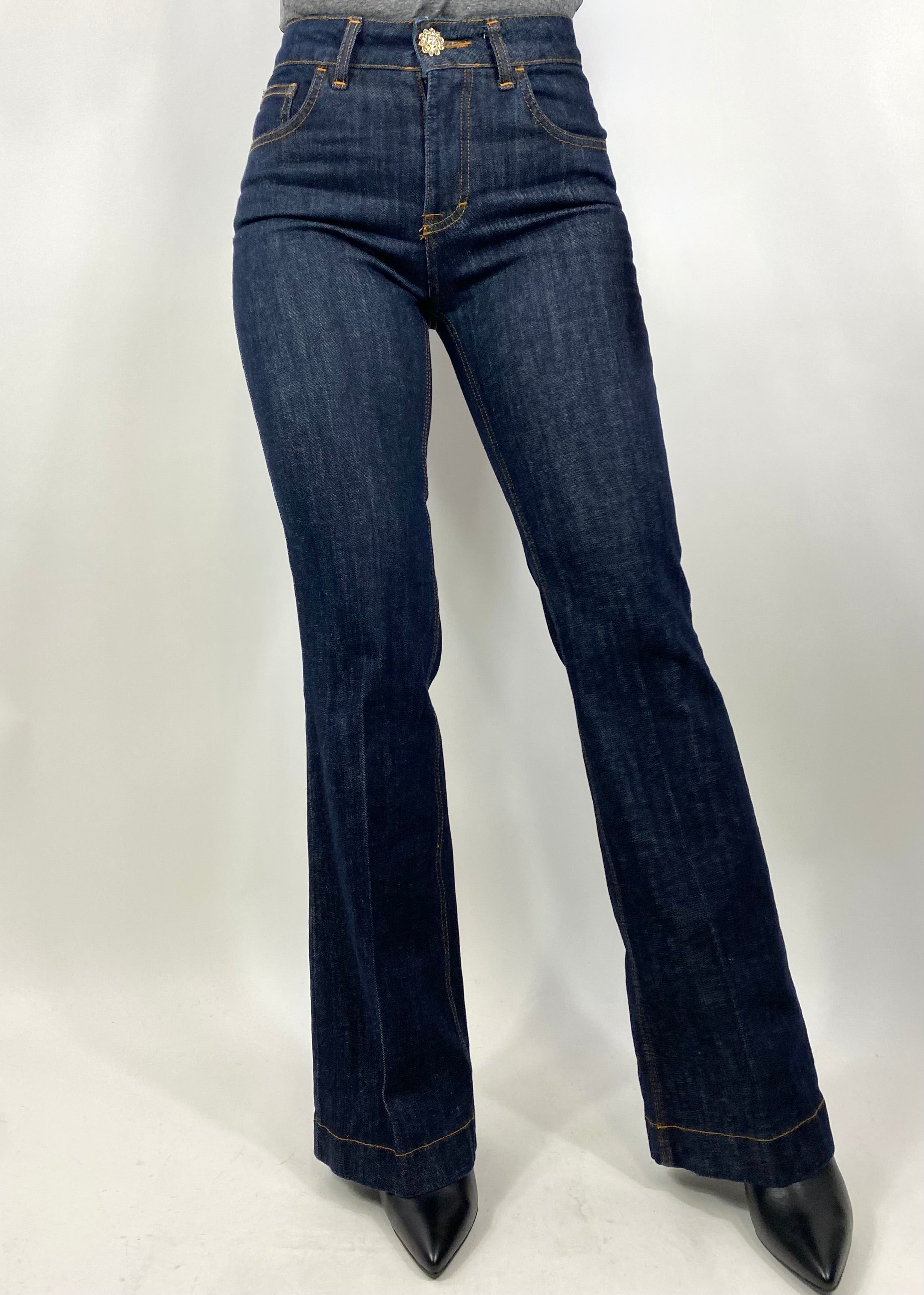 SUSY MIX JEANS BOTTONE GIOIELLO
