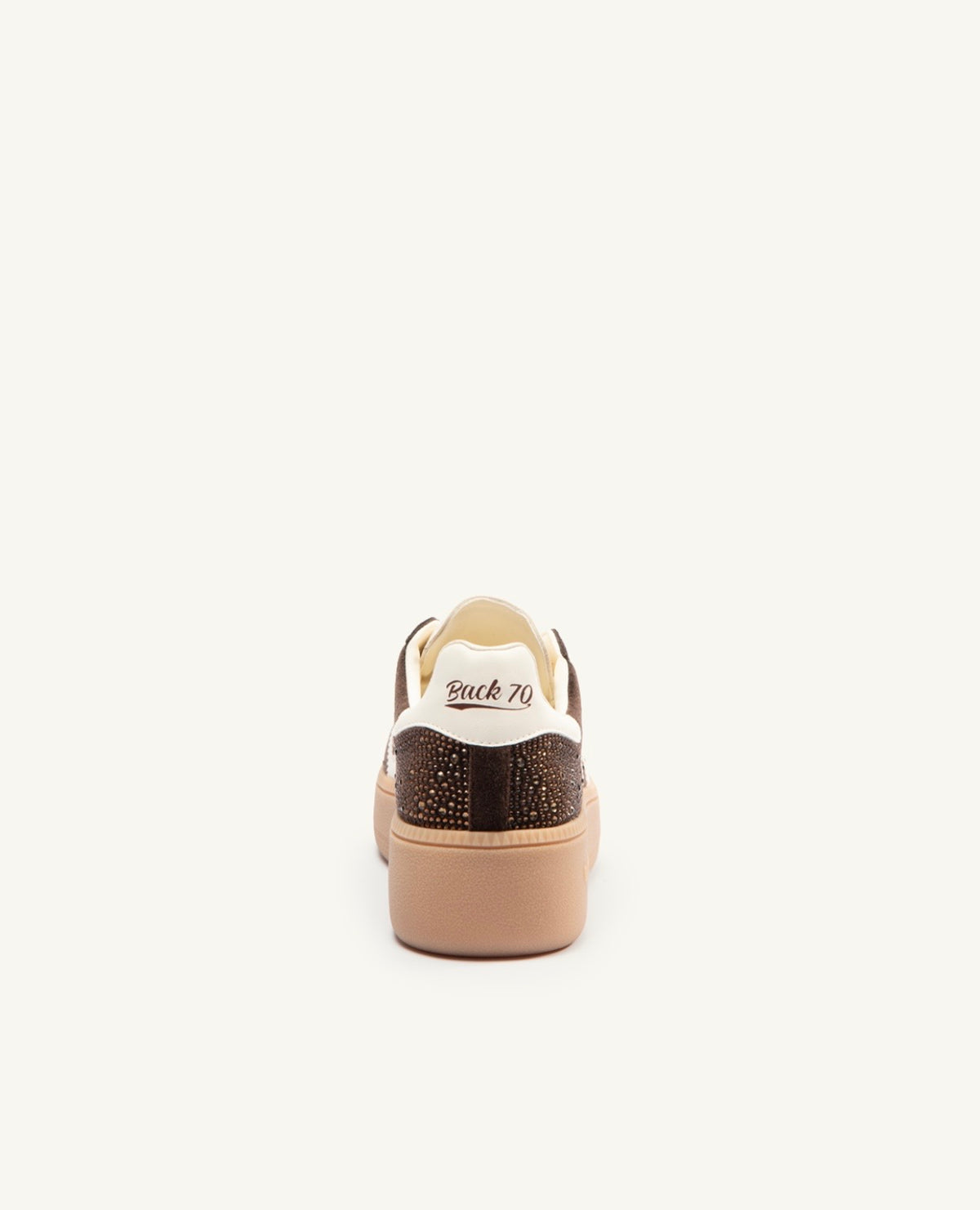 BACK70 SNEAKERS XXL STAR VELVET COFFEE BUTTER