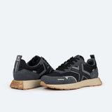 Munich Sneaker uomo in suede e mesh nero