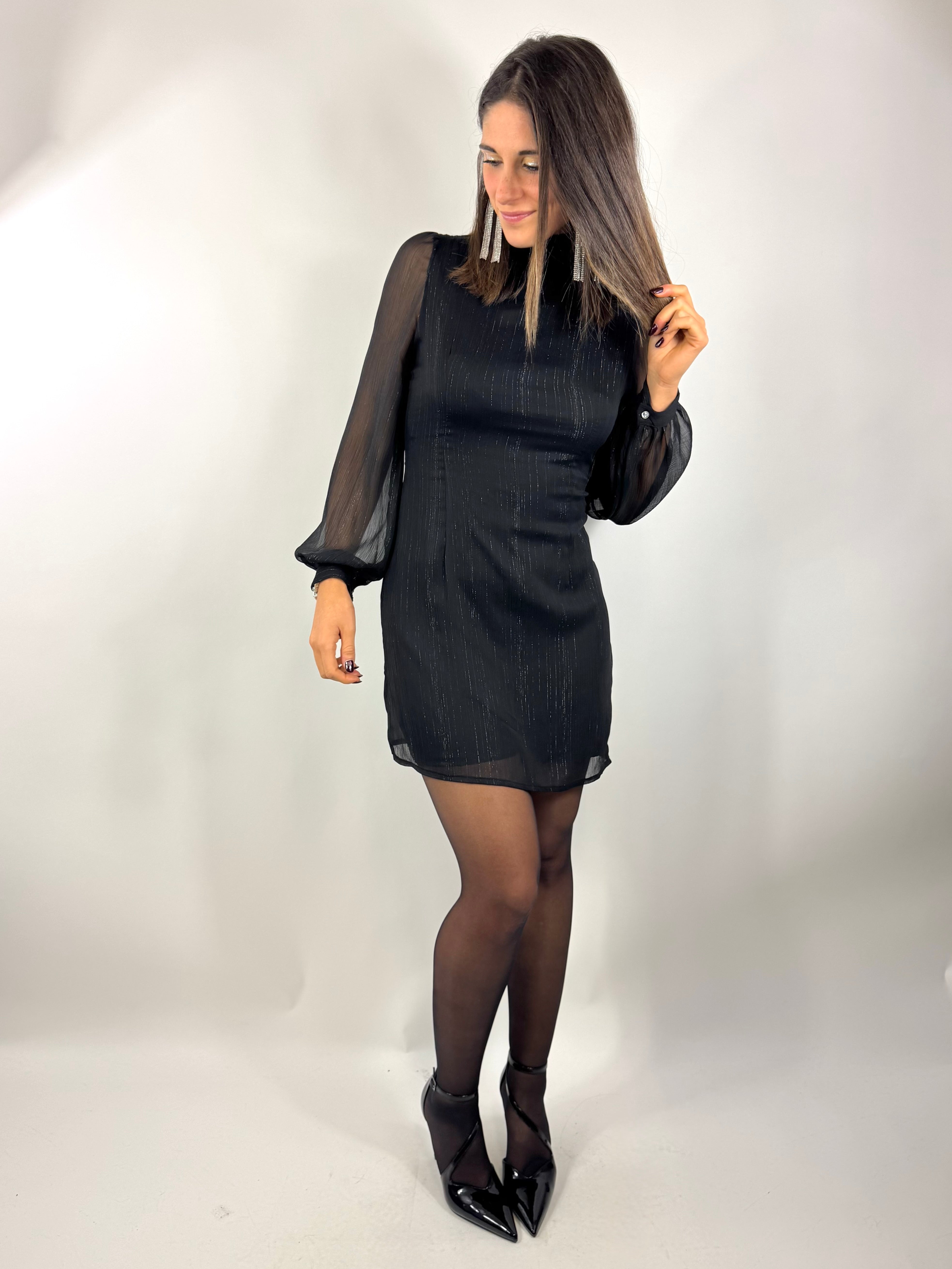 TWO WAY ABITO LUREX NERO