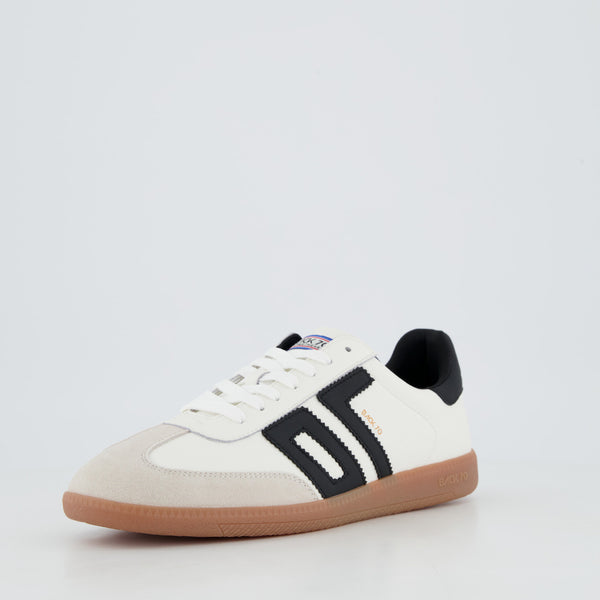 Back 70 Sneaker uomo in pelle effetto martellato bianco