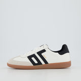 Back 70 Sneaker uomo in pelle effetto martellato bianco