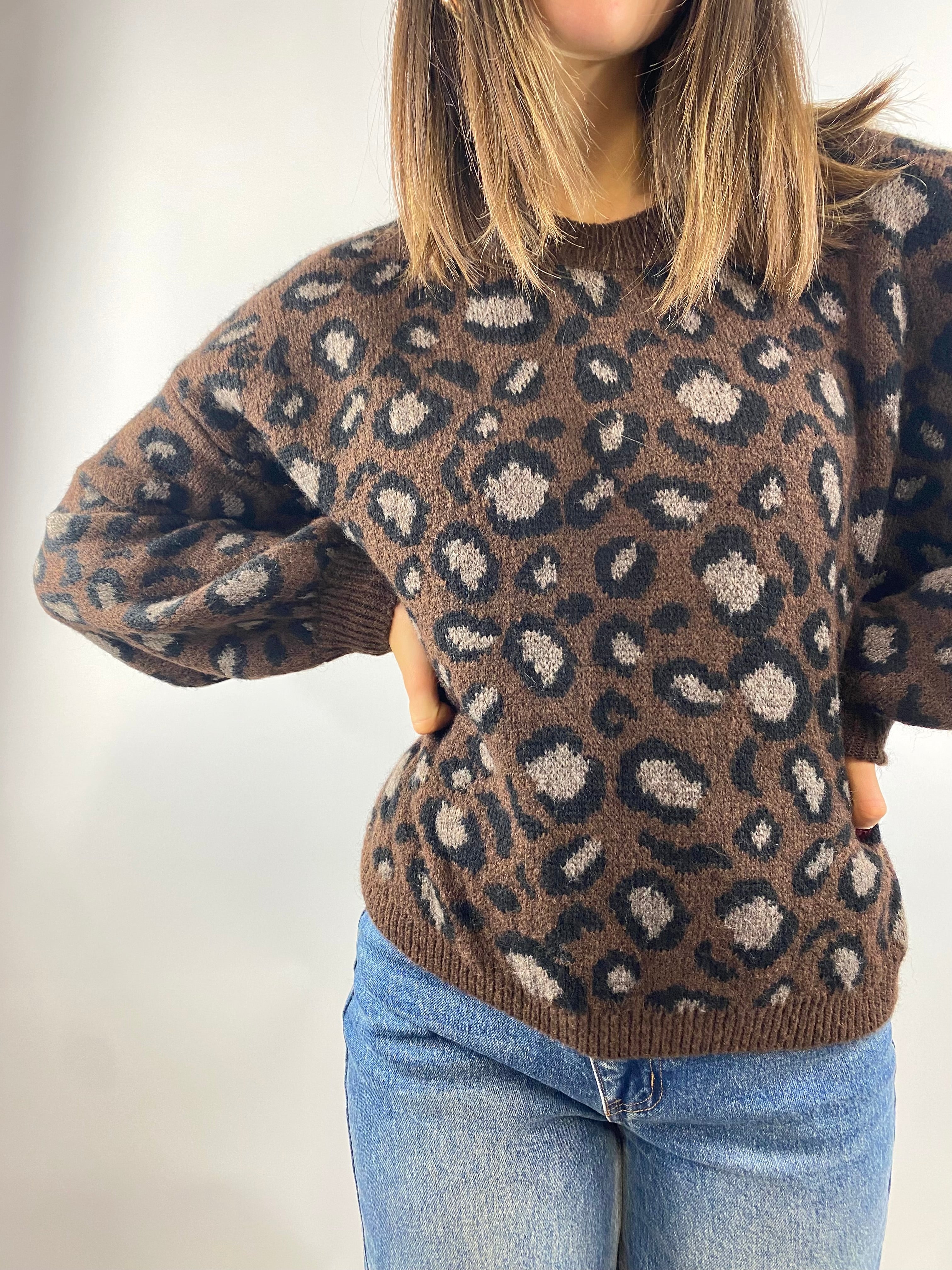 CECILE MAGLIONE ANIMALIER MORO