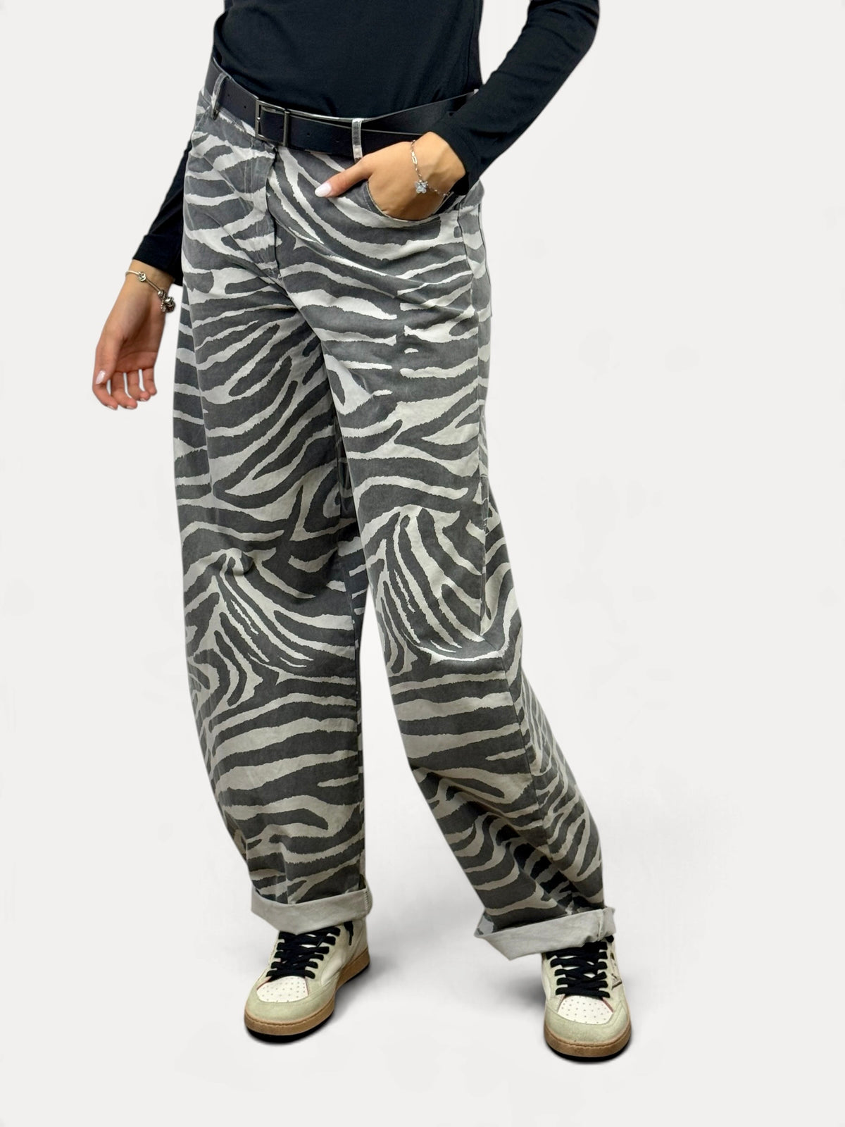 SUSY MIX PANTALONE ZEBRATO