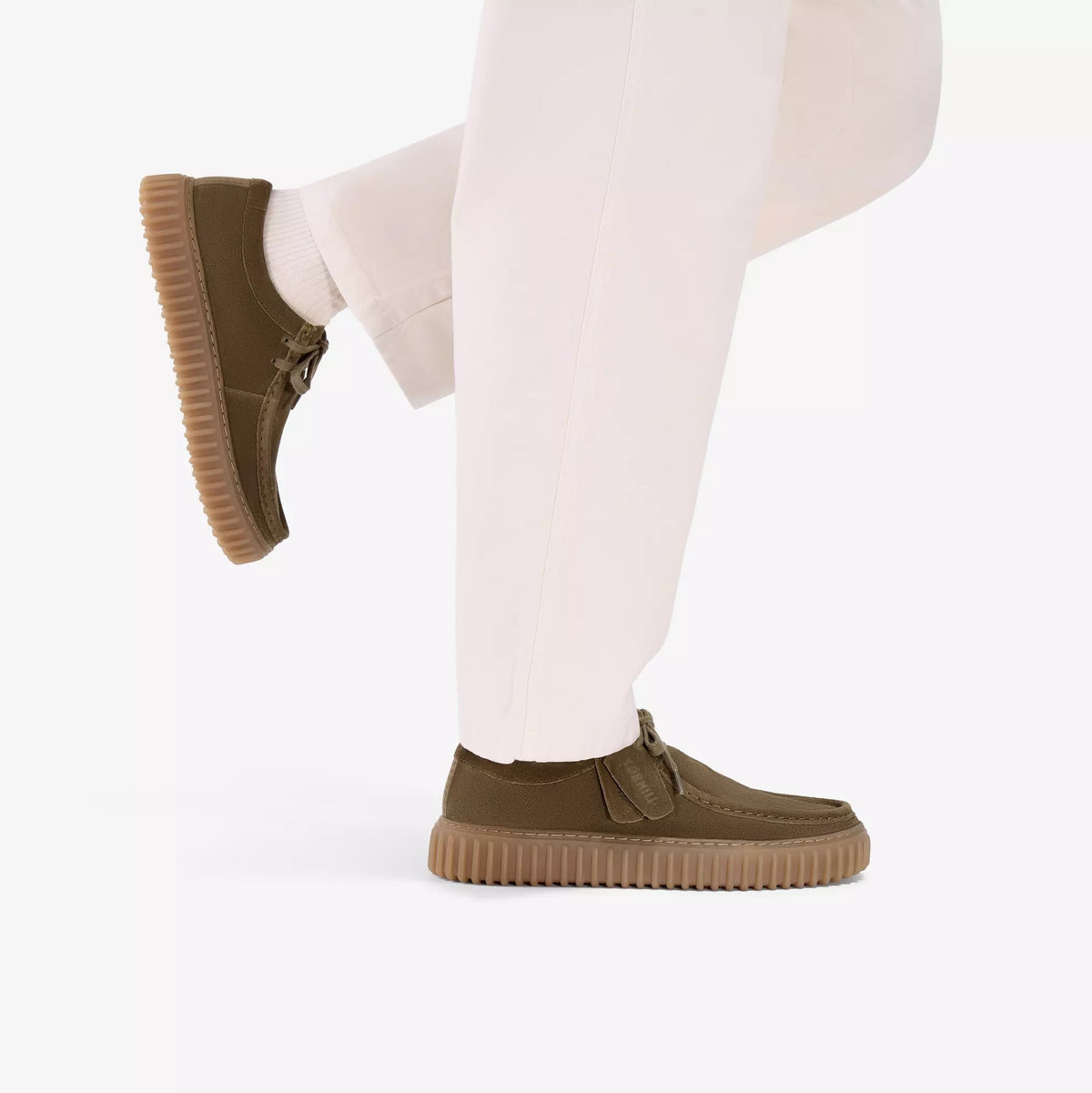 CLARKS THORILL LACE HI POLACCHINE KHAKI