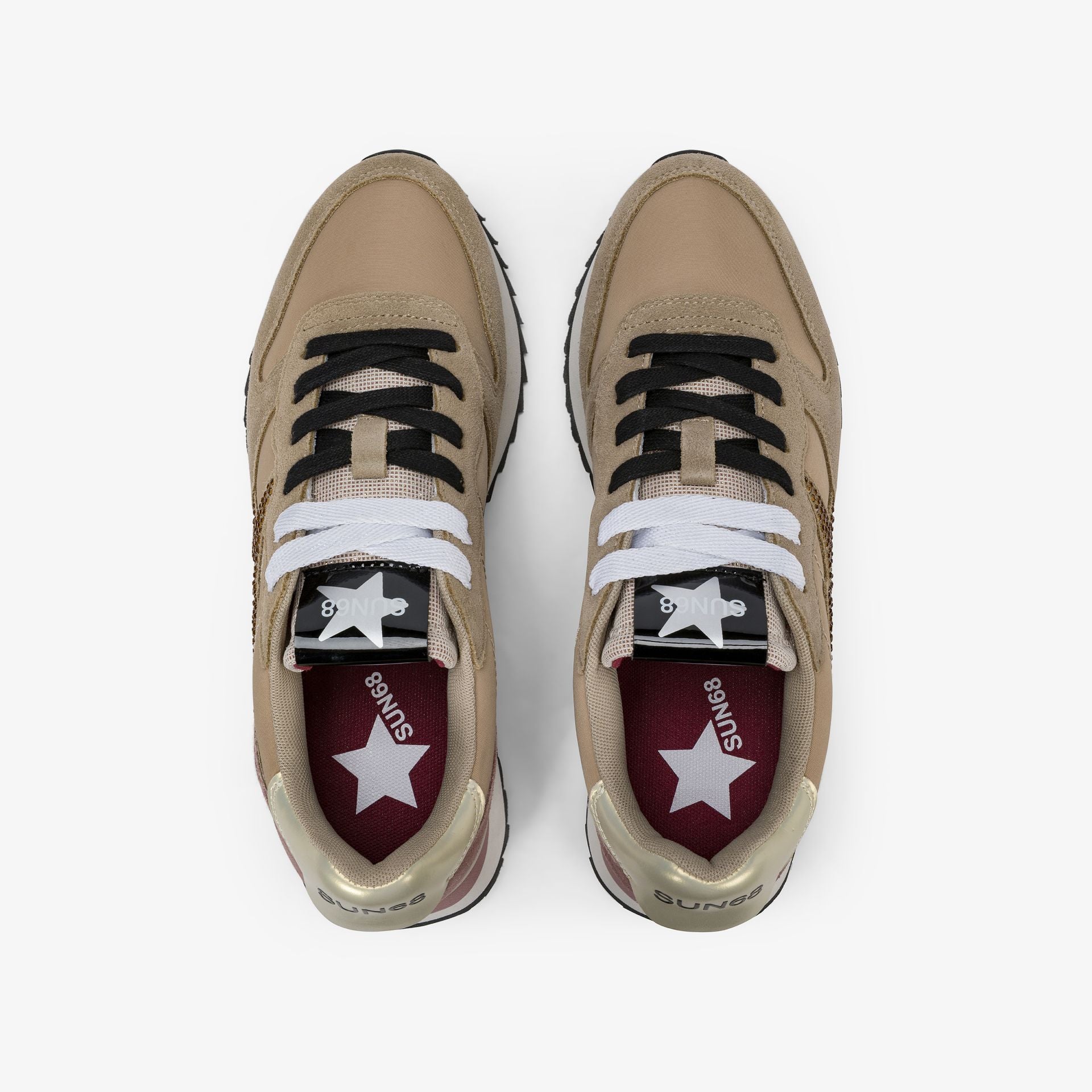 SUN68 SNEAKERS DONNA STARGIRL BEIGE