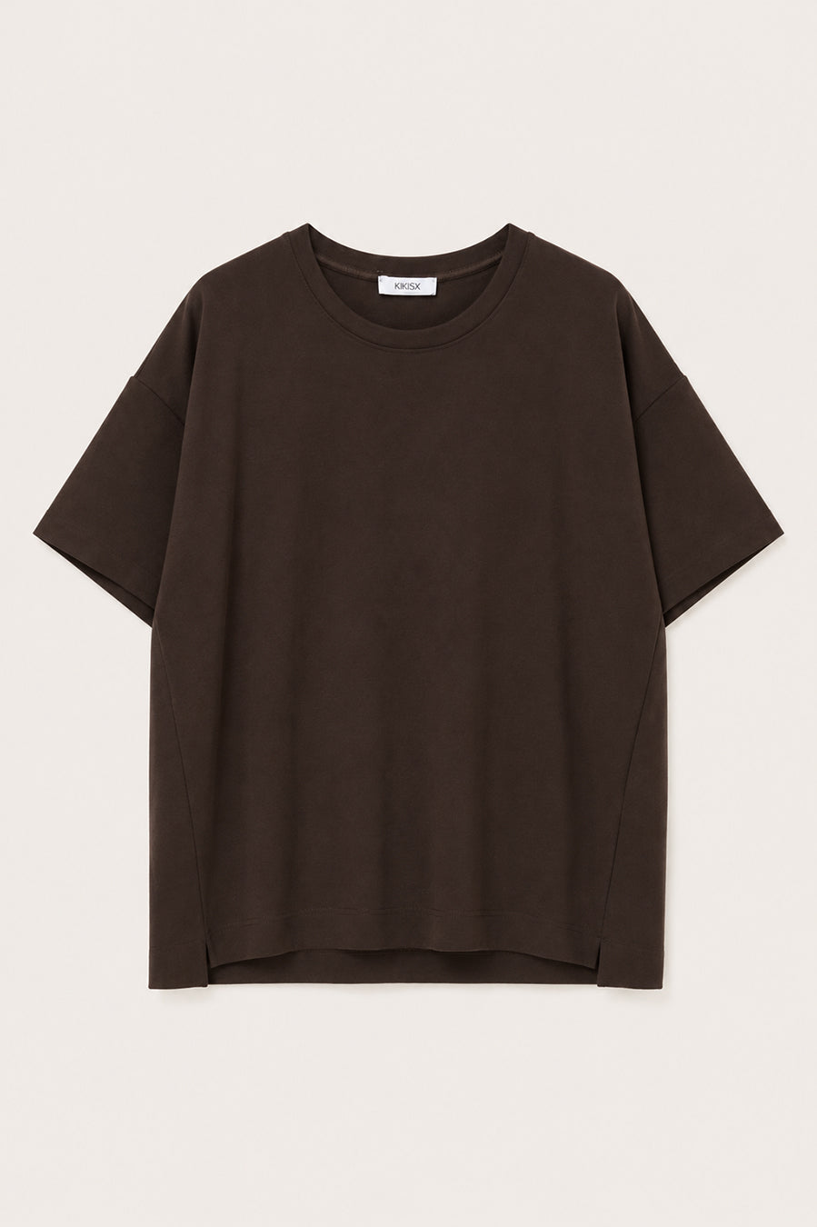 KIKISIX MAGLIA MANICA A SCATOLINA MORO